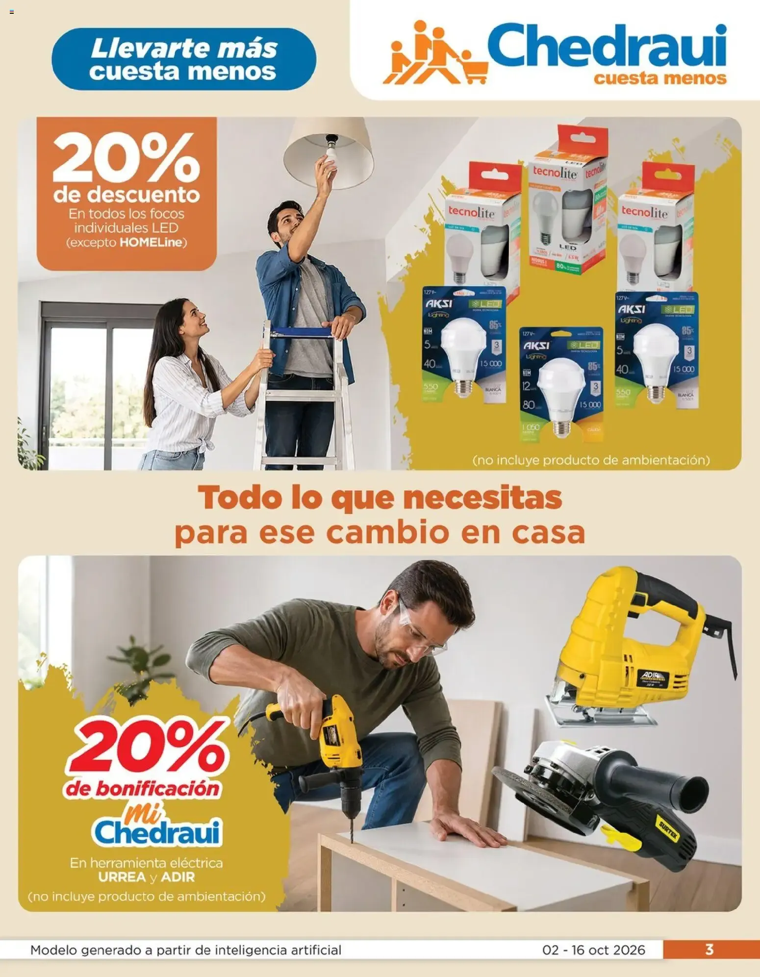 Catálogo de Chedraui folleto Renueva tu hogar Llevarte más cuesta menos (02/10/2026 - 16/10/2026) - catálogo en línea 2 de octubre al 16 de octubre 2026 - Pagina 3