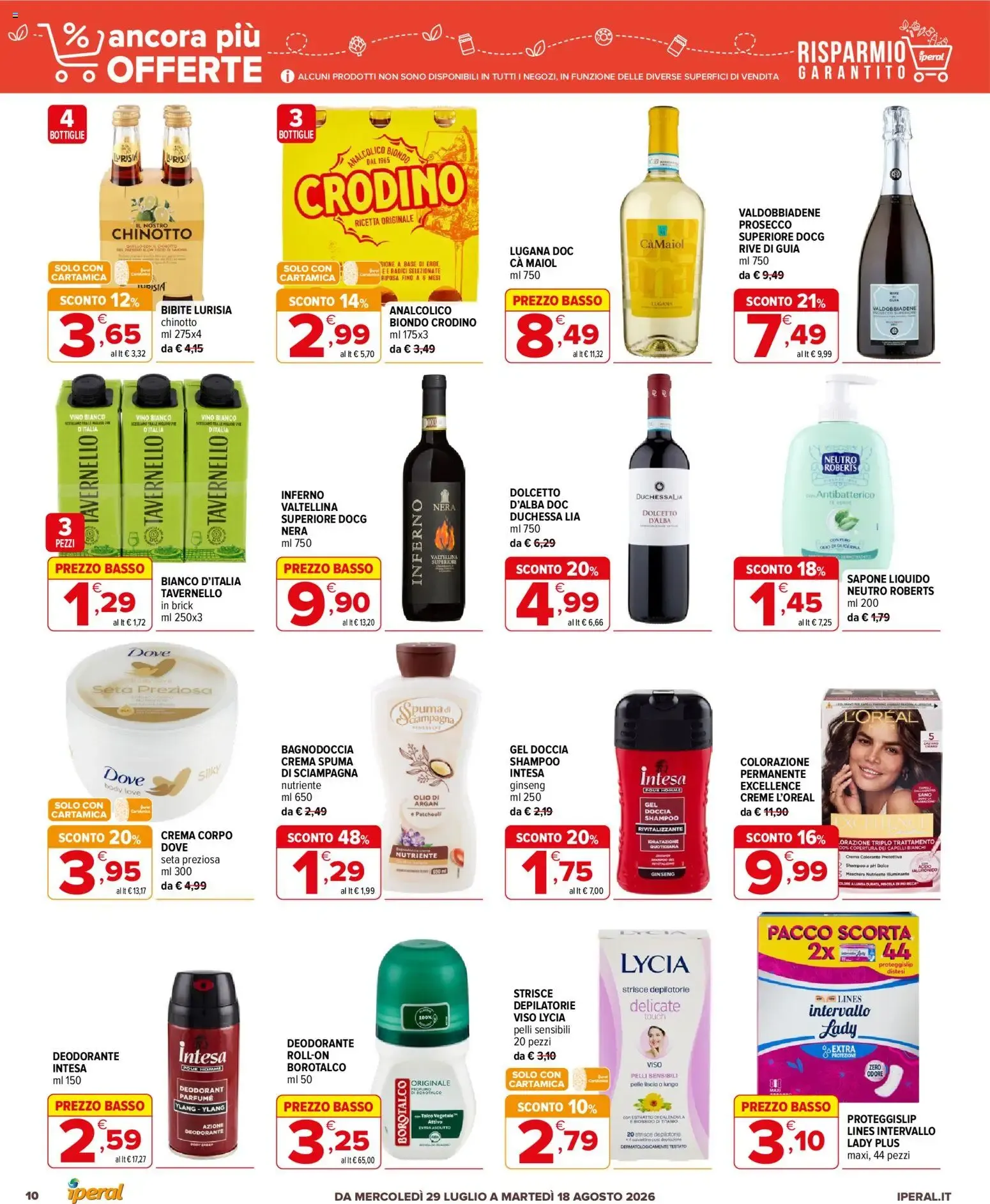 Nuovo Iperal volantino Ancora Più Offerte dal 29/07/2026 > offerte anteprima 🛍️ da 29 luglio a 18 agosto di 2026 - Pagina del volantino 10