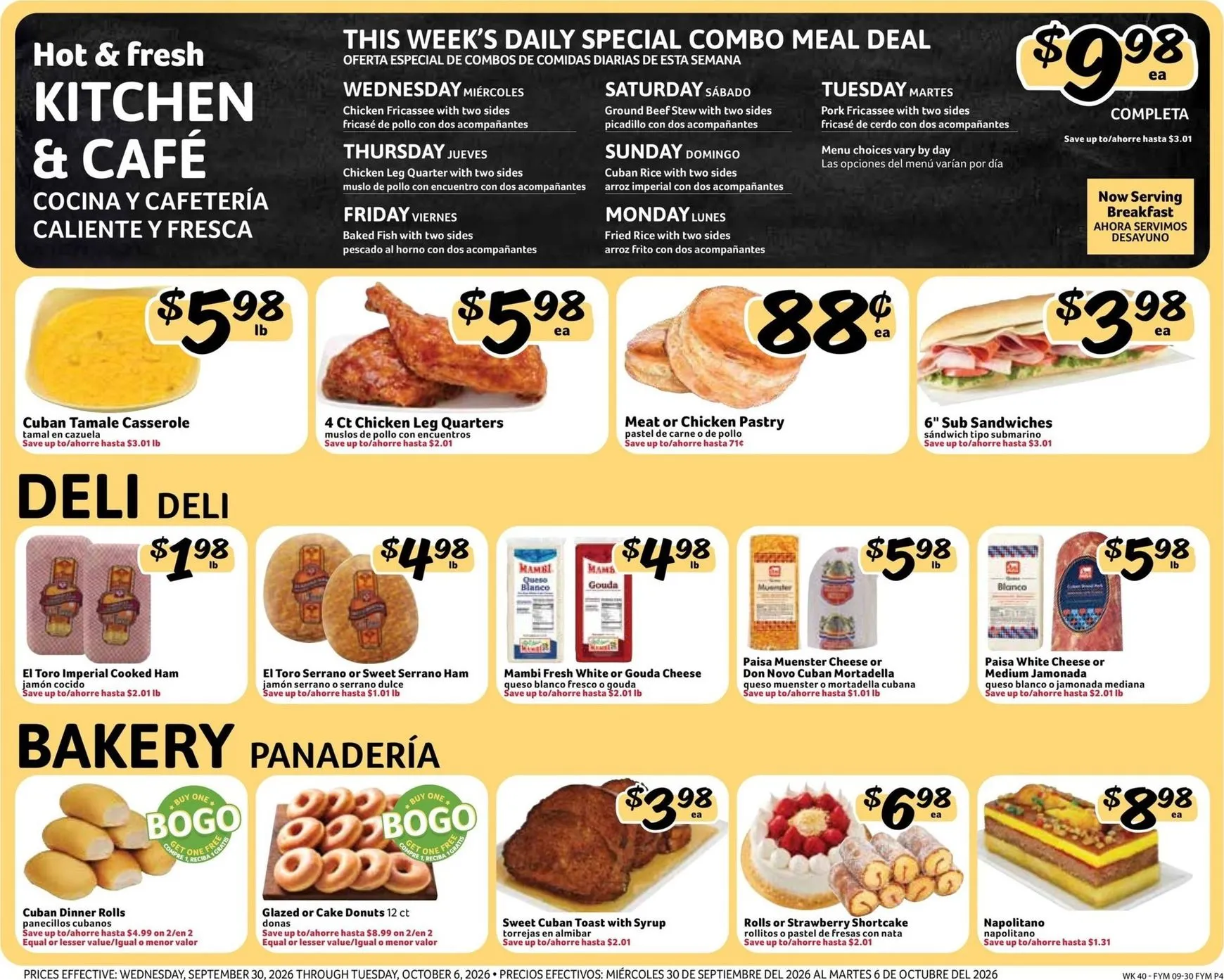 Weekly ad Fresco Supermarkets Weekly Specials from September 30 to October 6 2026 - Page 4