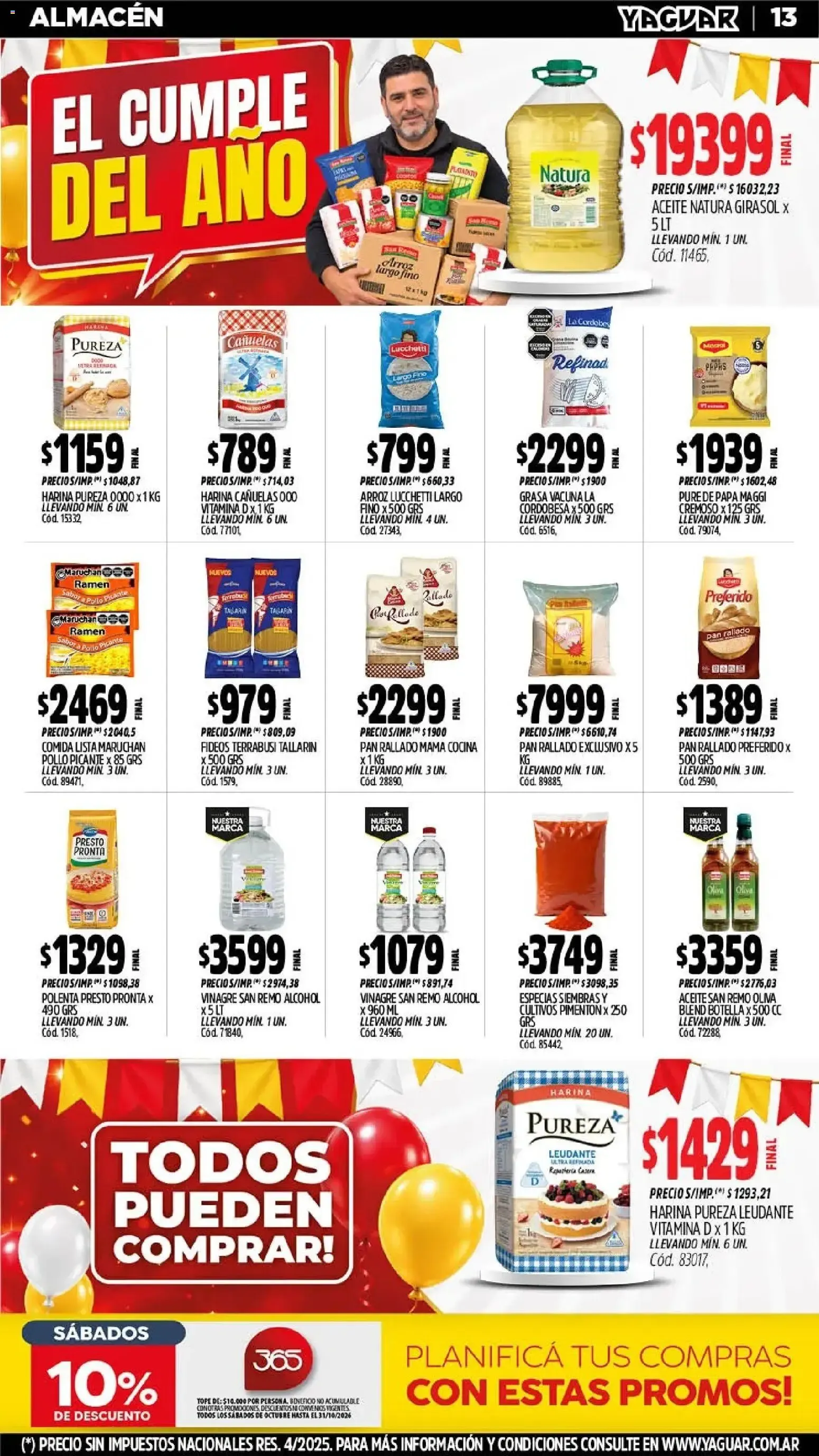 Ofertas de El Cumple del Año 38 - Mayorista Yaguar 26 de octubre al 1 de noviembre 2026 - Página 14 del catálogo
