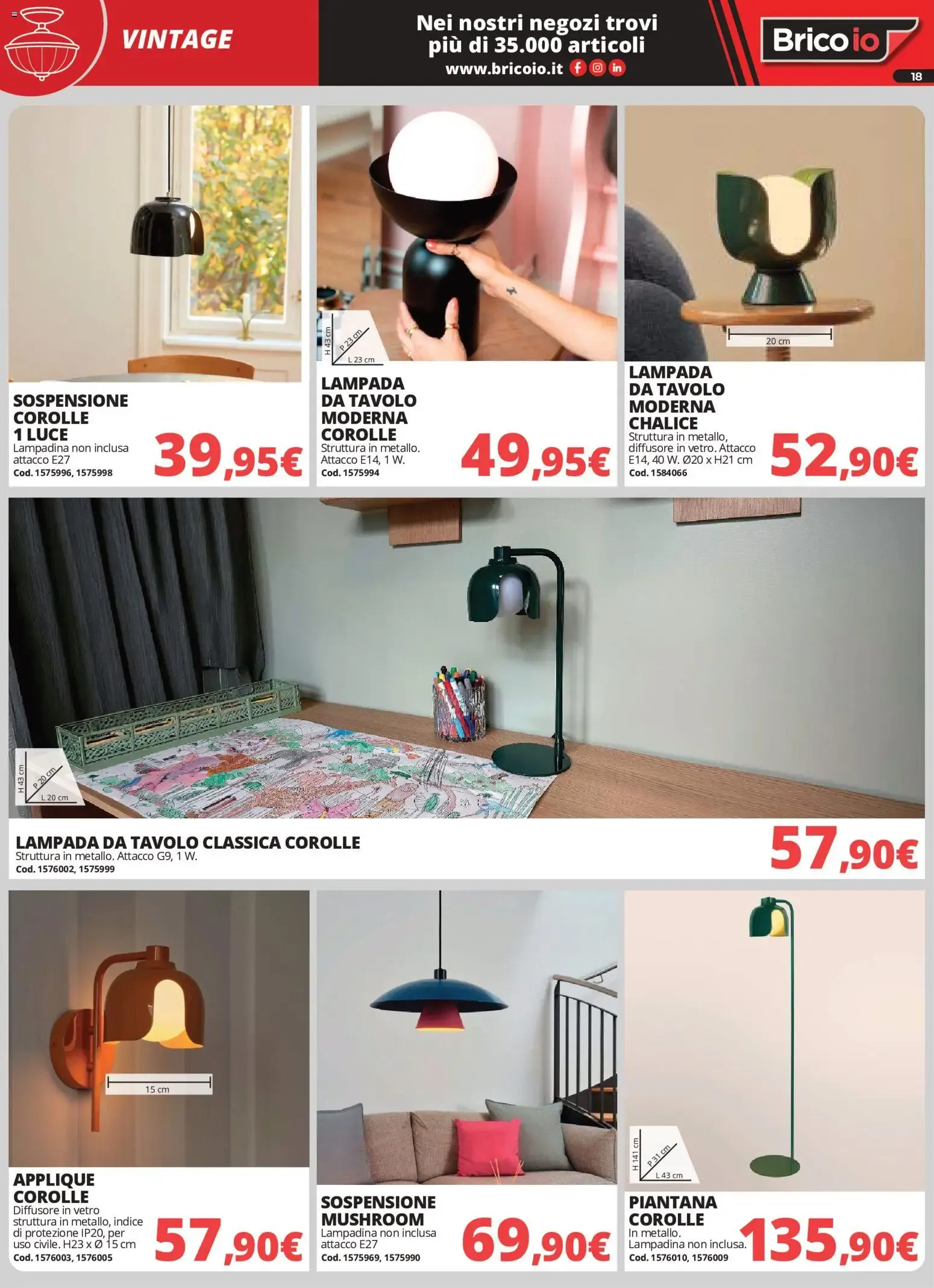 Nuovo Brico io volantino Illuminazione dal 01/10/2026 > offerte anteprima 🛍️ da 1 ottobre a 31 gennaio di 2027 - Pagina del volantino 18
