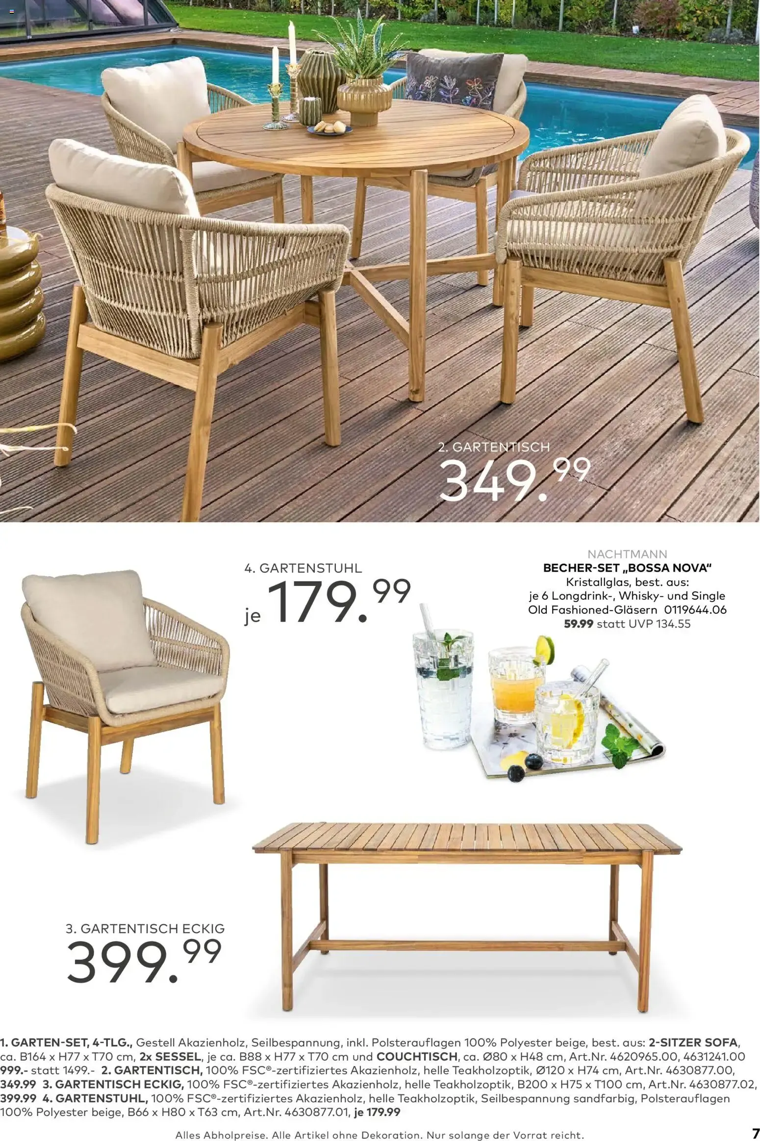 Porta! Gartenmöbel Katalog (ab 01.03.2026) zum Blättern von 1. März bis 31. August 2026 - Prospekt seite 7