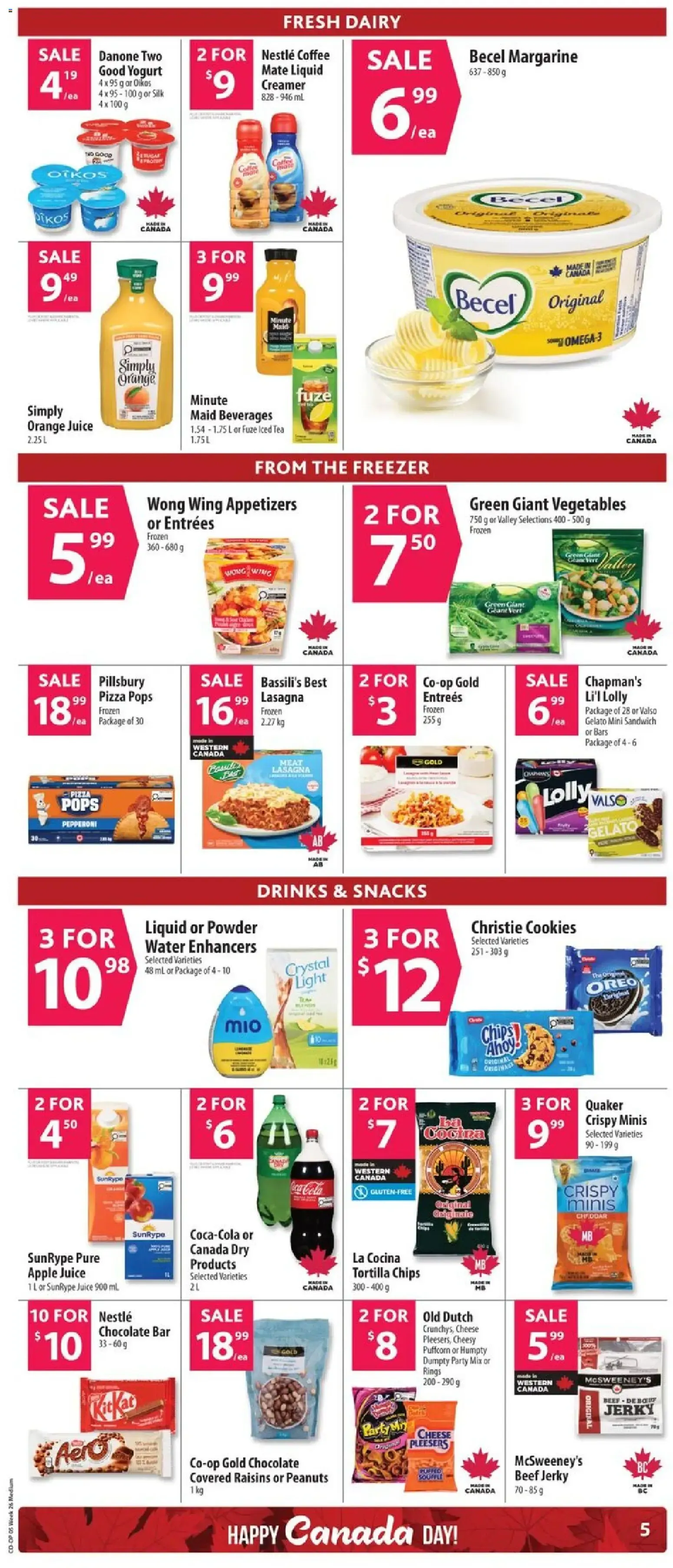 Co-op Happy Canada Day Sale from June 25 to July 1 2026 - flyer page 9