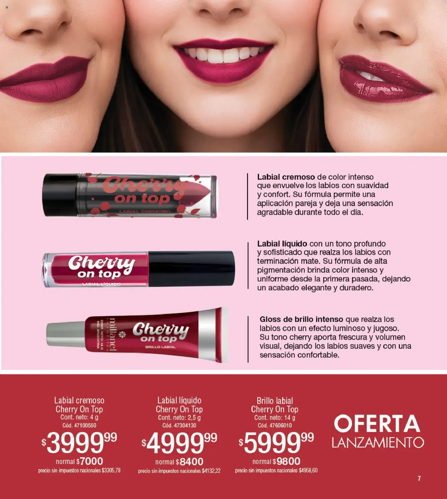 Ofertas de Millanel - Compartí belleza, celebrá amistad! 20 de julio al 20 de julio 2026 - Página 7 del catálogo