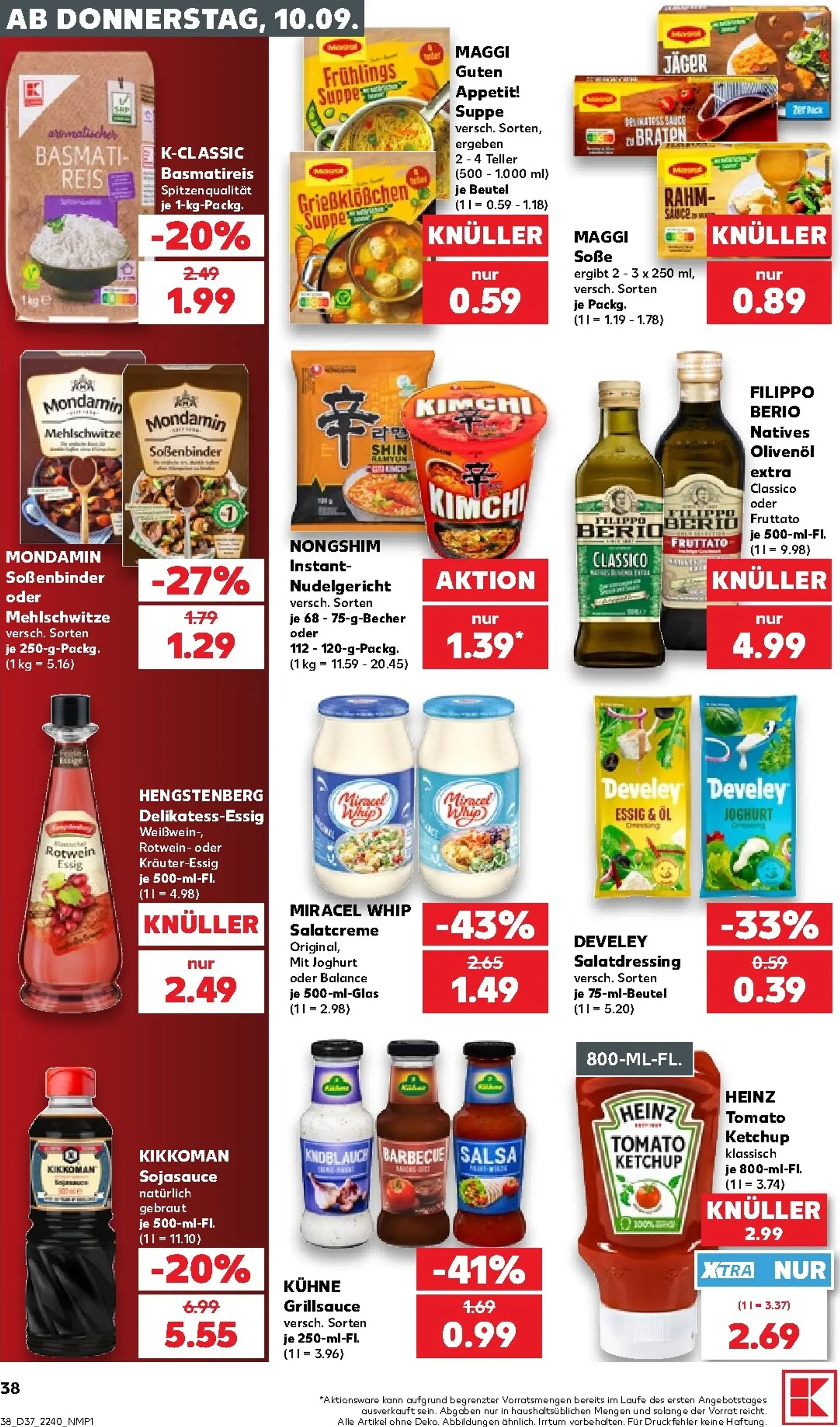Kaufland Prospekt nächste Woche – von Donnerstag 10.09.2026 bis Mittwoch 16.09.2026 von 10. September bis 16. September 2026 - Prospekt seite 39