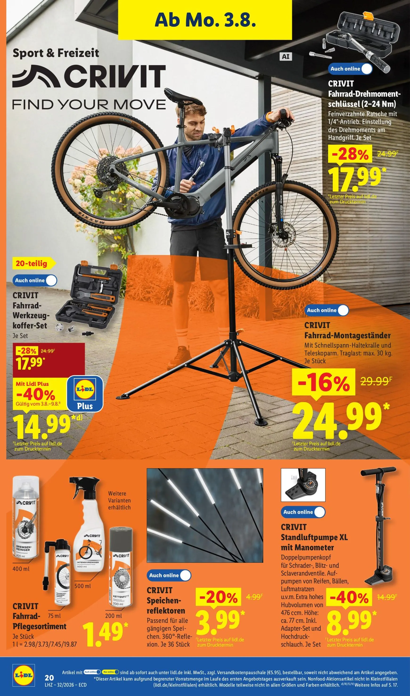 Lidl - Nonfood Prospekt nächste Woche – von Montag 03.08.2026 bis Samstag 08.08.2026 von 3. August bis 8. August 2026 - Prospekt seite 14