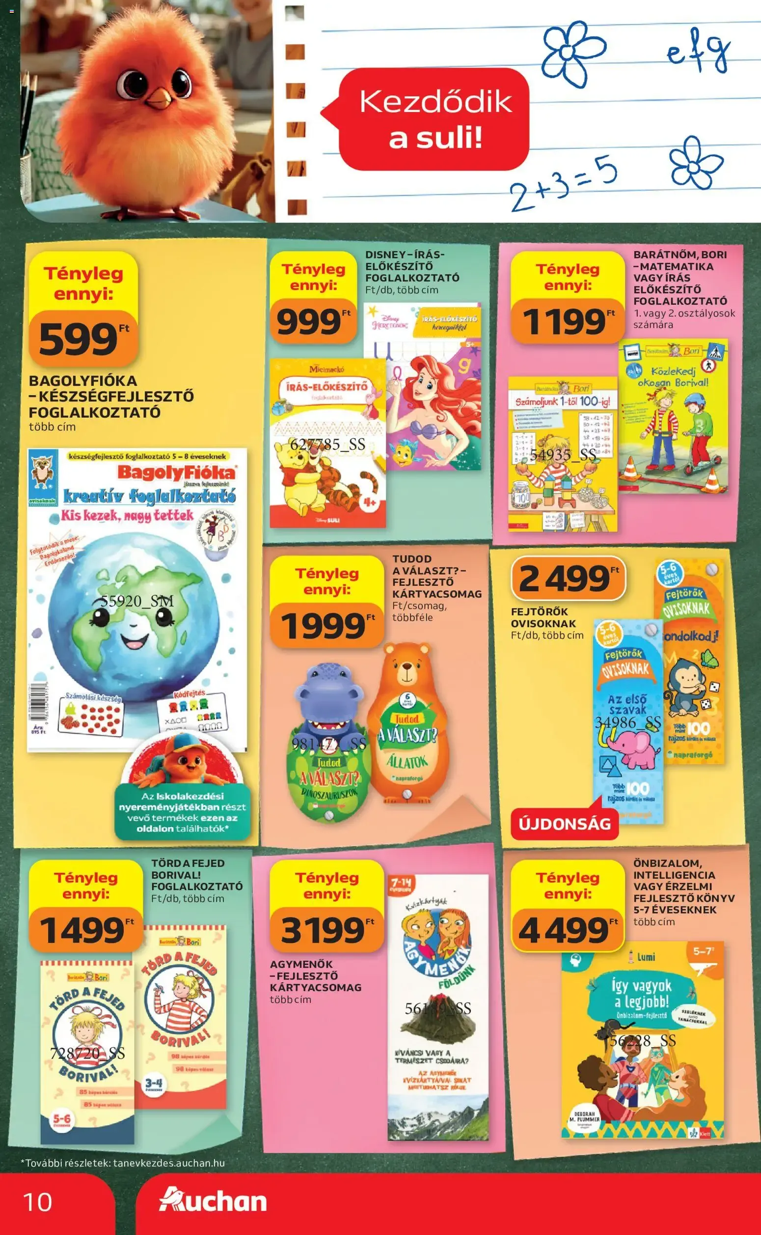 Katalógus Auchan Iskolakezdés ajánlatok - 2026.07.30. -tól/töl > akció, lapozható szórólap 🛍️ július 30.-tól augusztus 5.-ig 2026. - Oldal 10