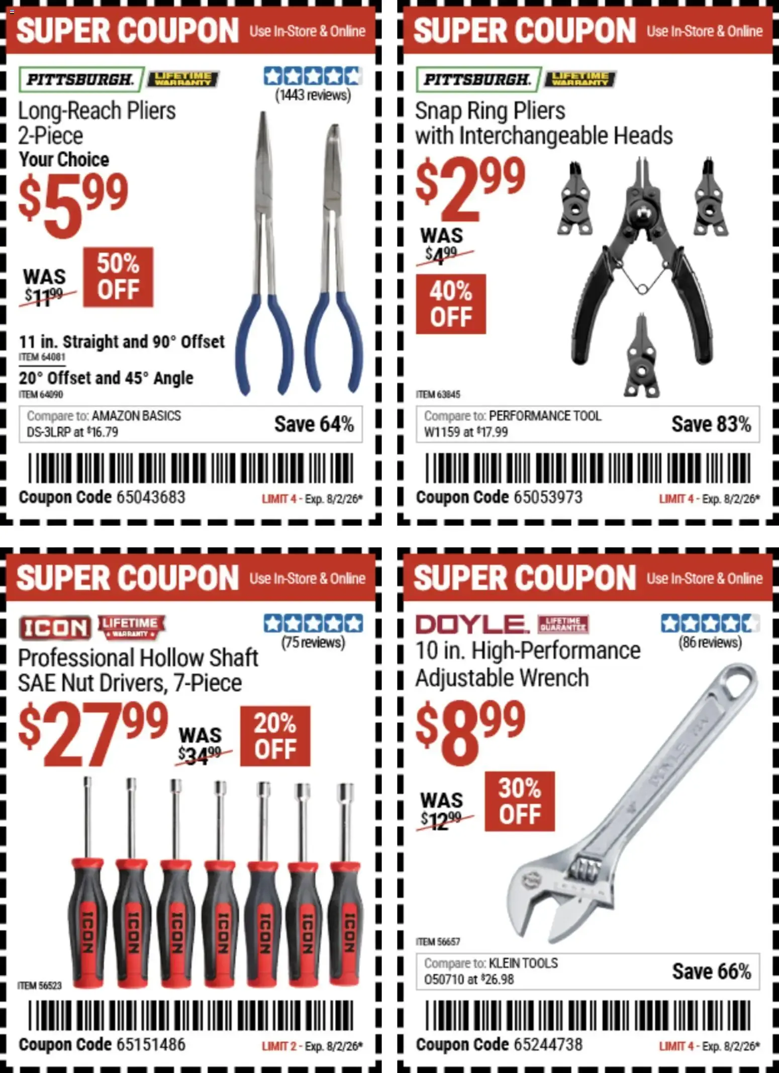Weekly ad Harbor Freight Coupon Deals from July 20 to August 2 2026 - Page 6