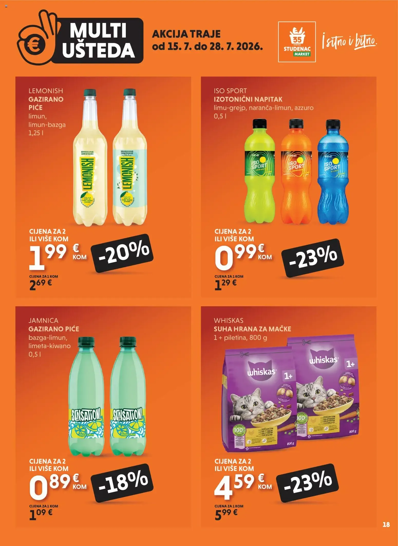 Katalog Multi Ušteda od 15. srpnja do 28. srpnja 2026. - Pregled Stranica 18