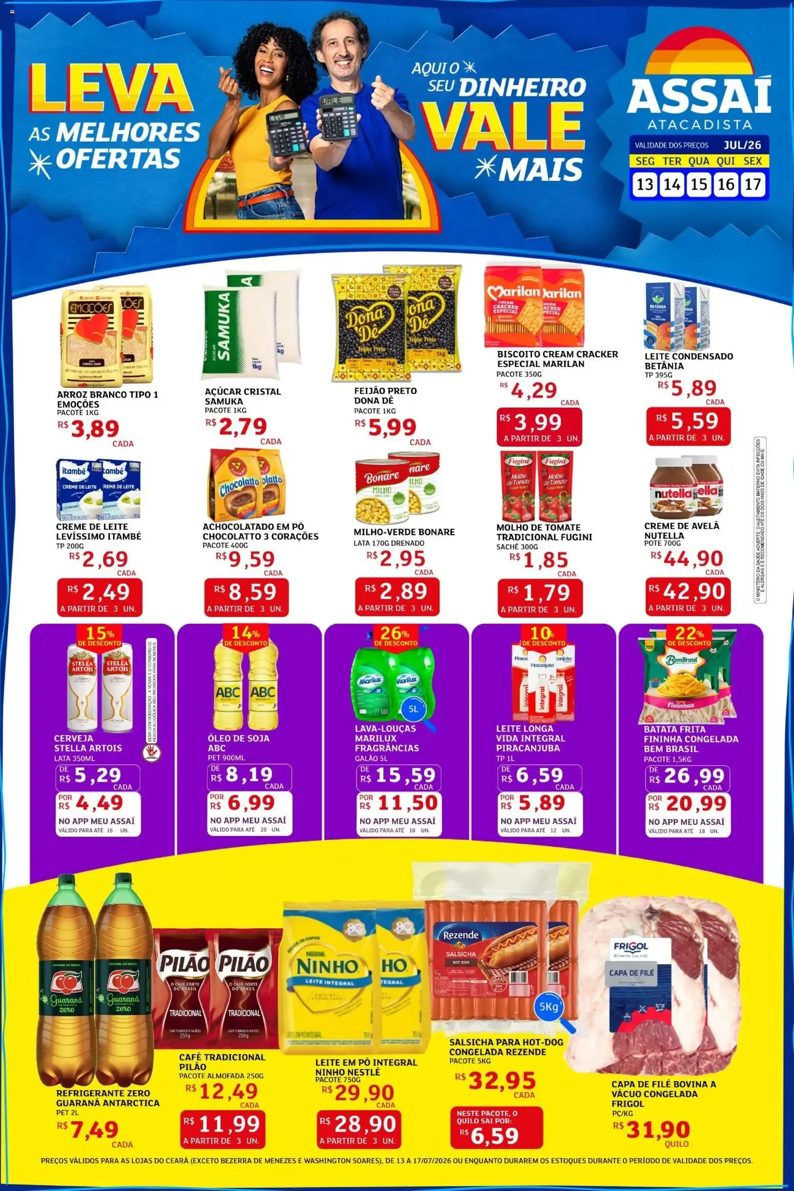 Encarte de Assaí Atacadista ofertas de 13/07/2026 | Promoções Online 13 de julho até 17 de julho 2026 - Pagina 1