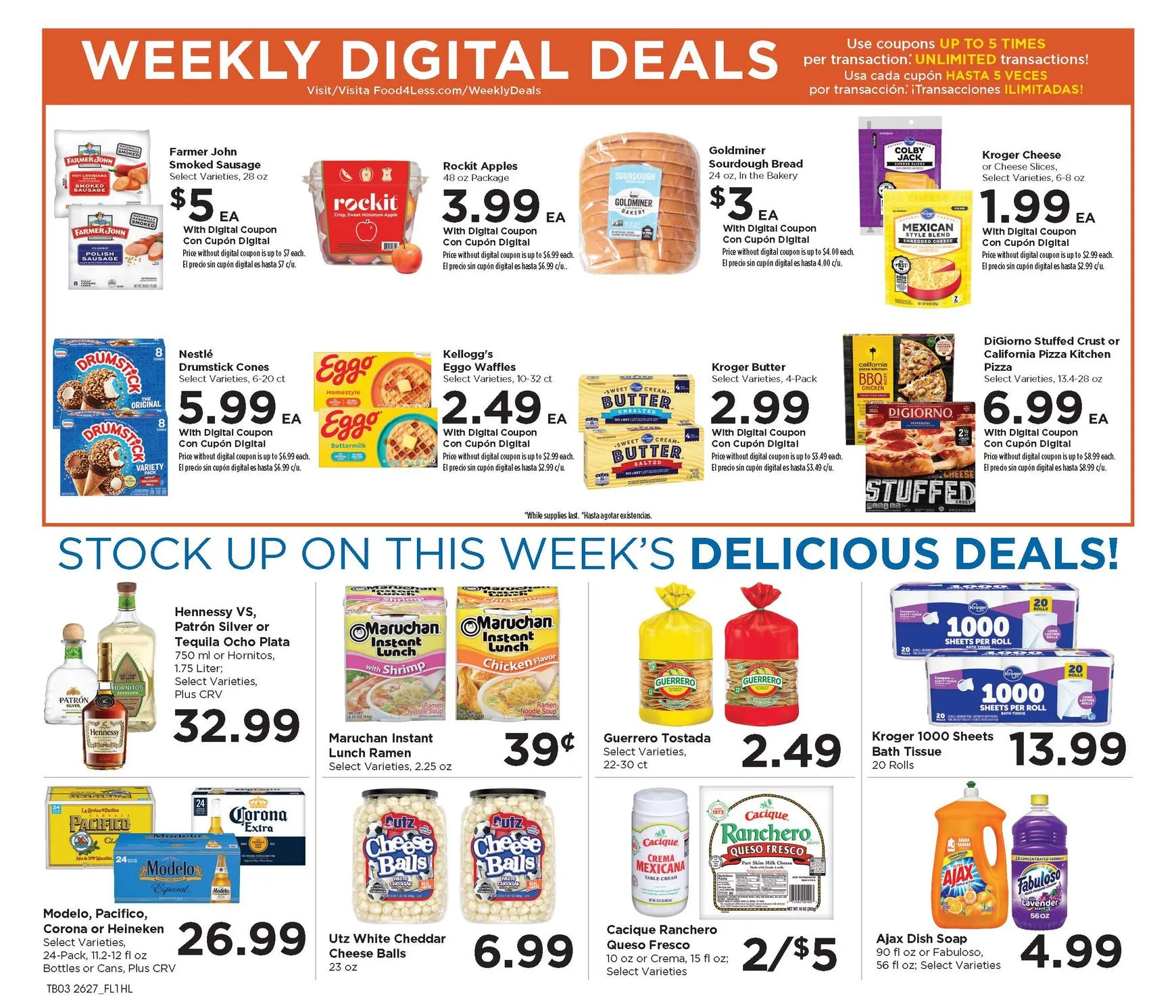 Weekly ad Current Food 4 Less leaflet valid from Wednesday 08/05/2026 to Tuesday 08/11/2026 from August 5 to August 11 2026 - Page 5