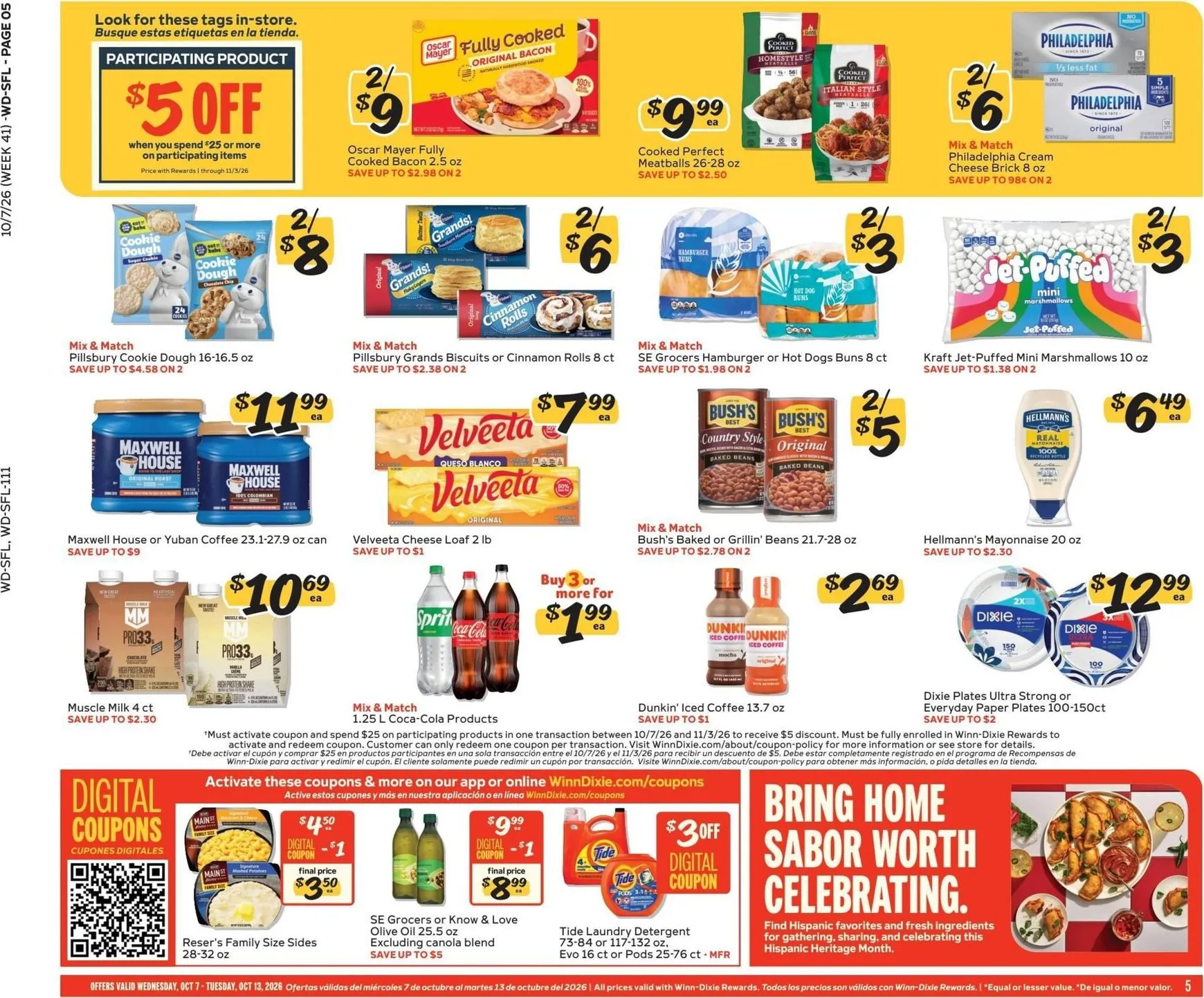 Weekly ad Current Winn-Dixie leaflet valid from Wednesday 10/07/2026 to Tuesday 10/13/2026 from October 7 to October 13 2026 - Page 5
