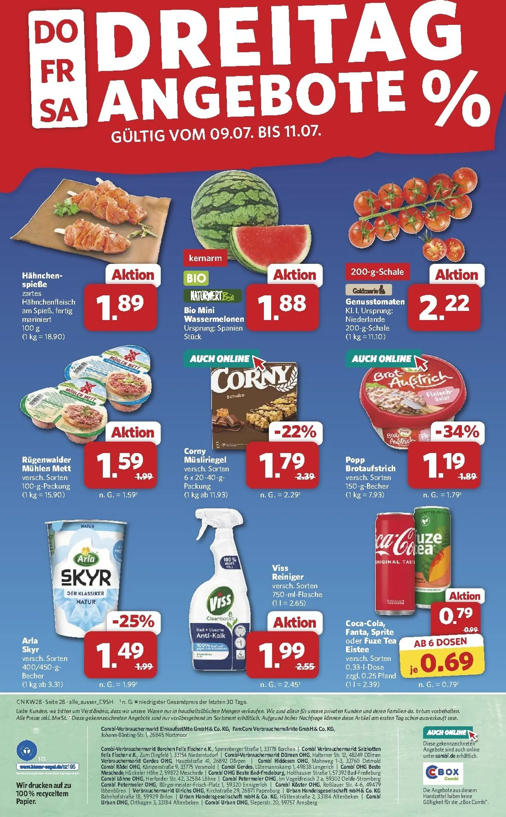 Combi Prospekt – von Montag 06.07.2026 bis Samstag 11.07.2026 von 6. Juli bis 11. Juli 2026 - Prospekt seite 28