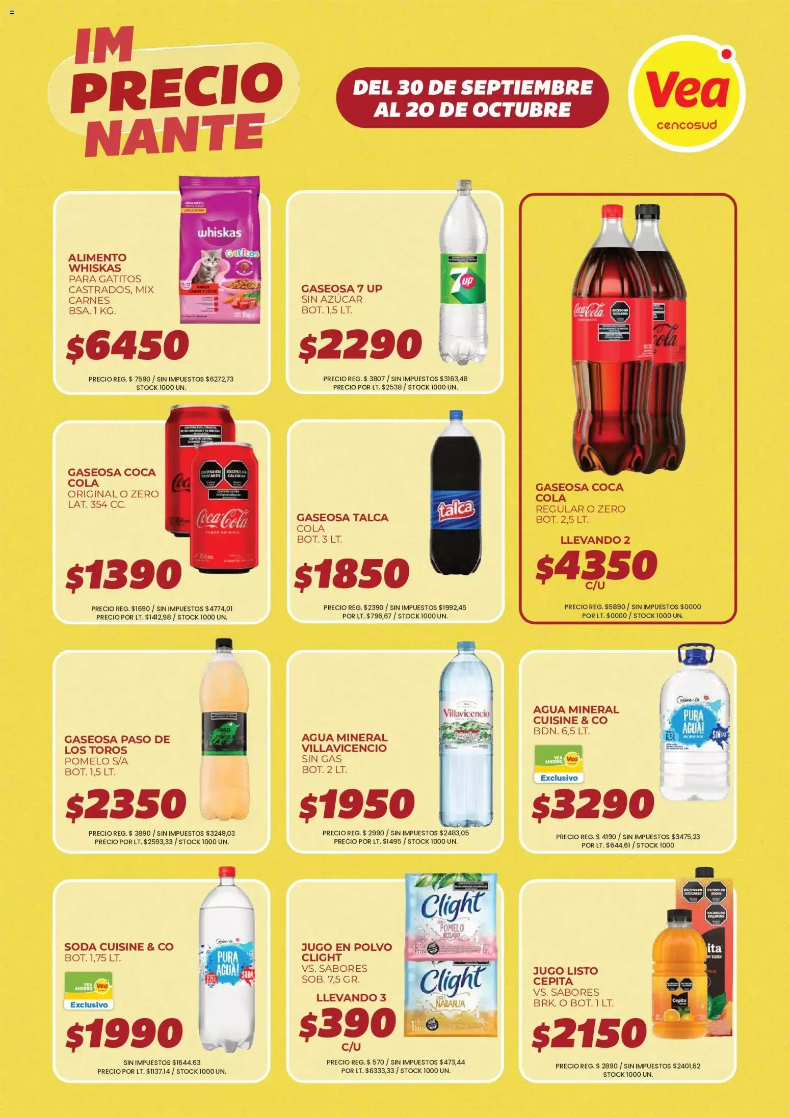 Ofertas de Vea - Volante imPRECIOnante Cuyo del 30/09/2026 - 20/10/2026 15 de septiembre al 29 de septiembre 2026 - Página 8 del catálogo