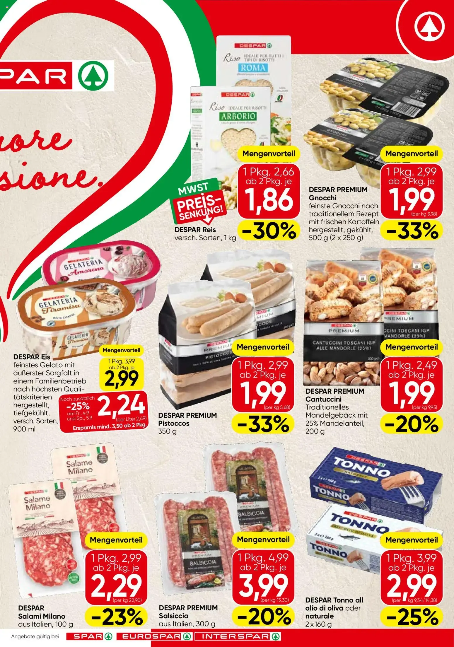 Spar Italien (03.09.2026) - Angebote und Prospekt von 3. September bis 30. September 2026 - Flugblätt seite  3