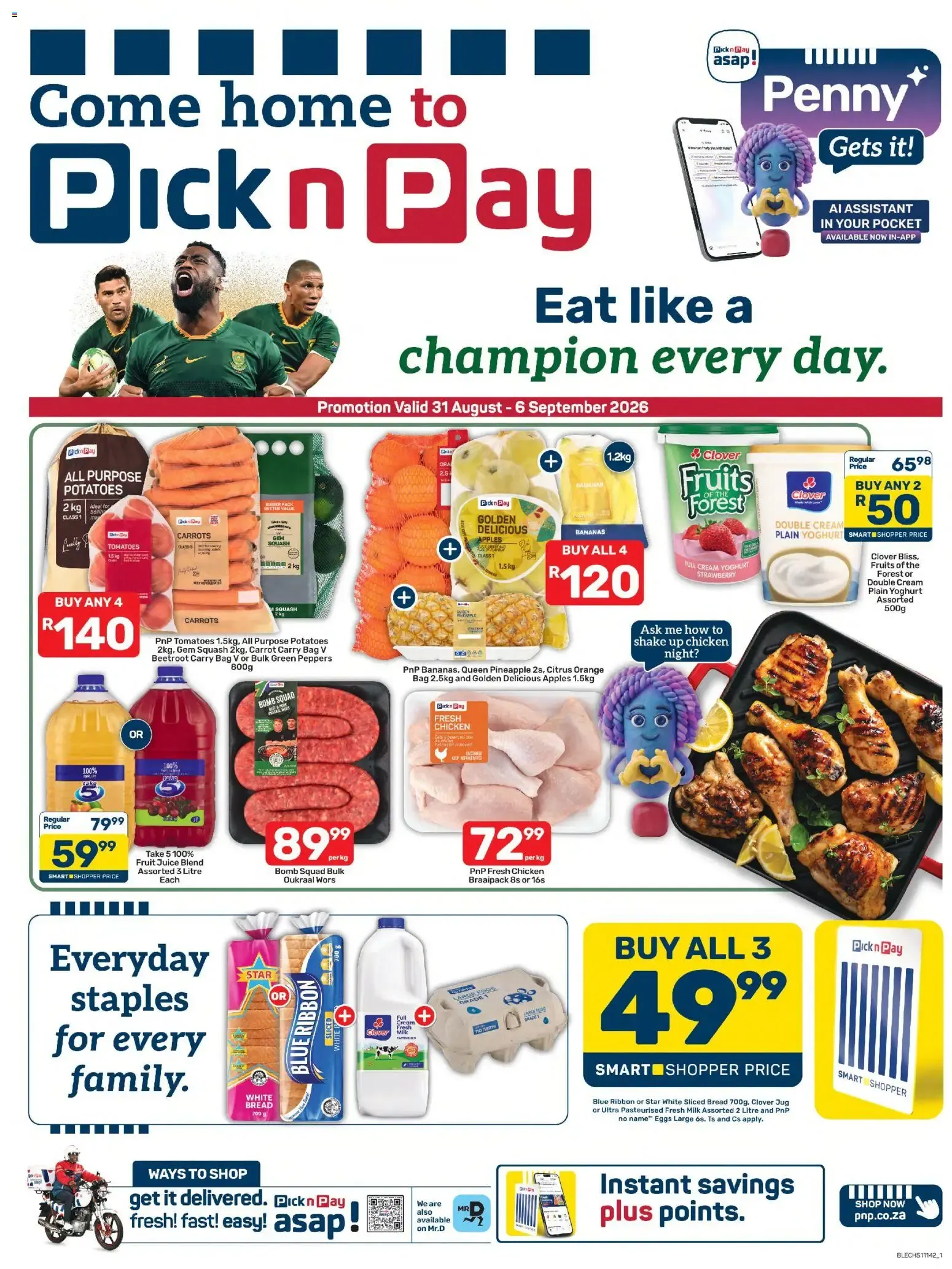 Pick n Pay - Promoción Válida 31 Agosto - 6 Septiembre 2026 from 31 August to 6 September 2026 - Catalogue Page 1
