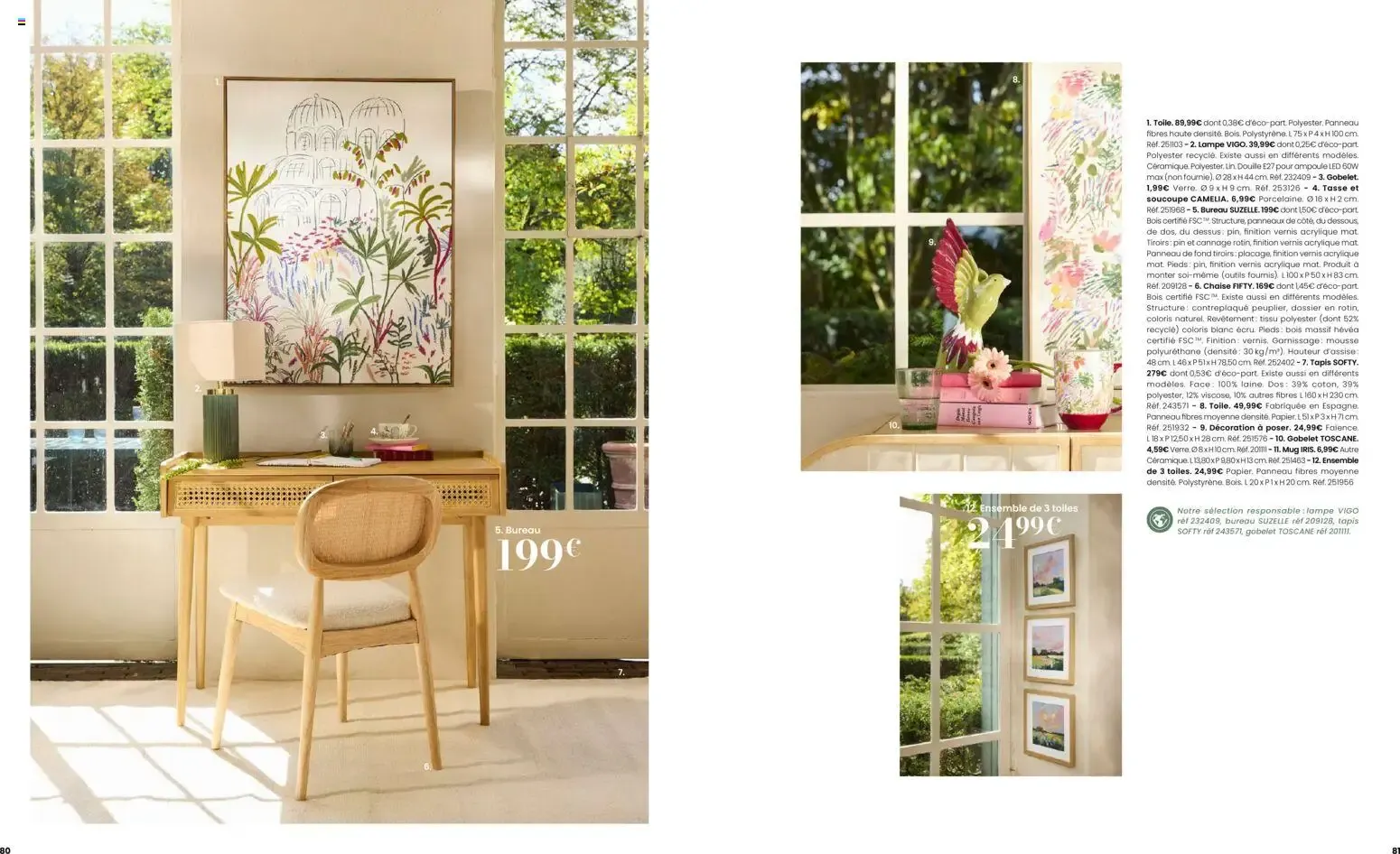 Maisons du Monde - Itinéraire Estival Collection Printemps - Été 2026 du 16 février au 1 septembre 2026 - Catalogue page 41