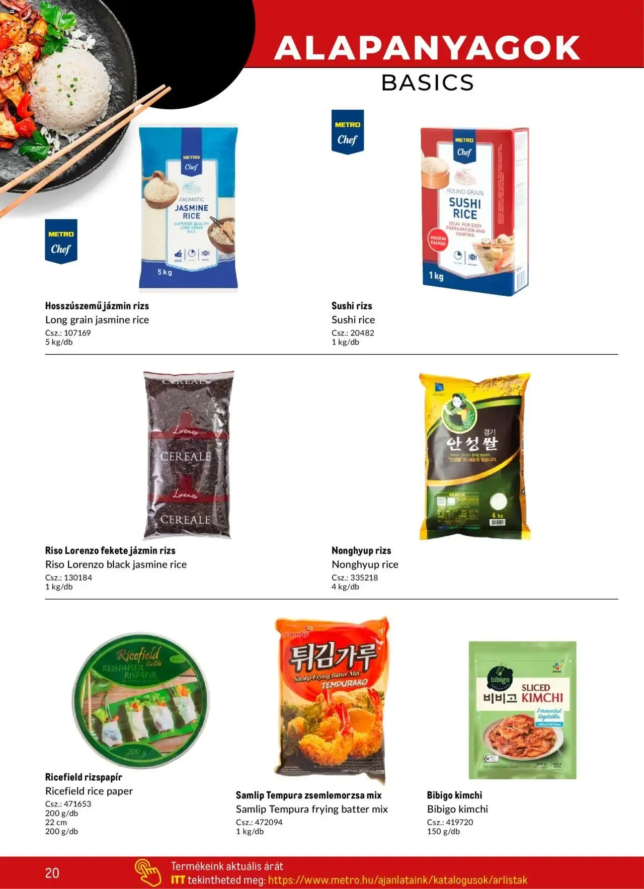 Katalógus ÁZSIAI ÍZEK A TÁVOL-KELET KONYHÁJA / ASIA FLAVORS OF THE ORIENT május 2.-tól december 31.-ig 2026. - Oldal 20