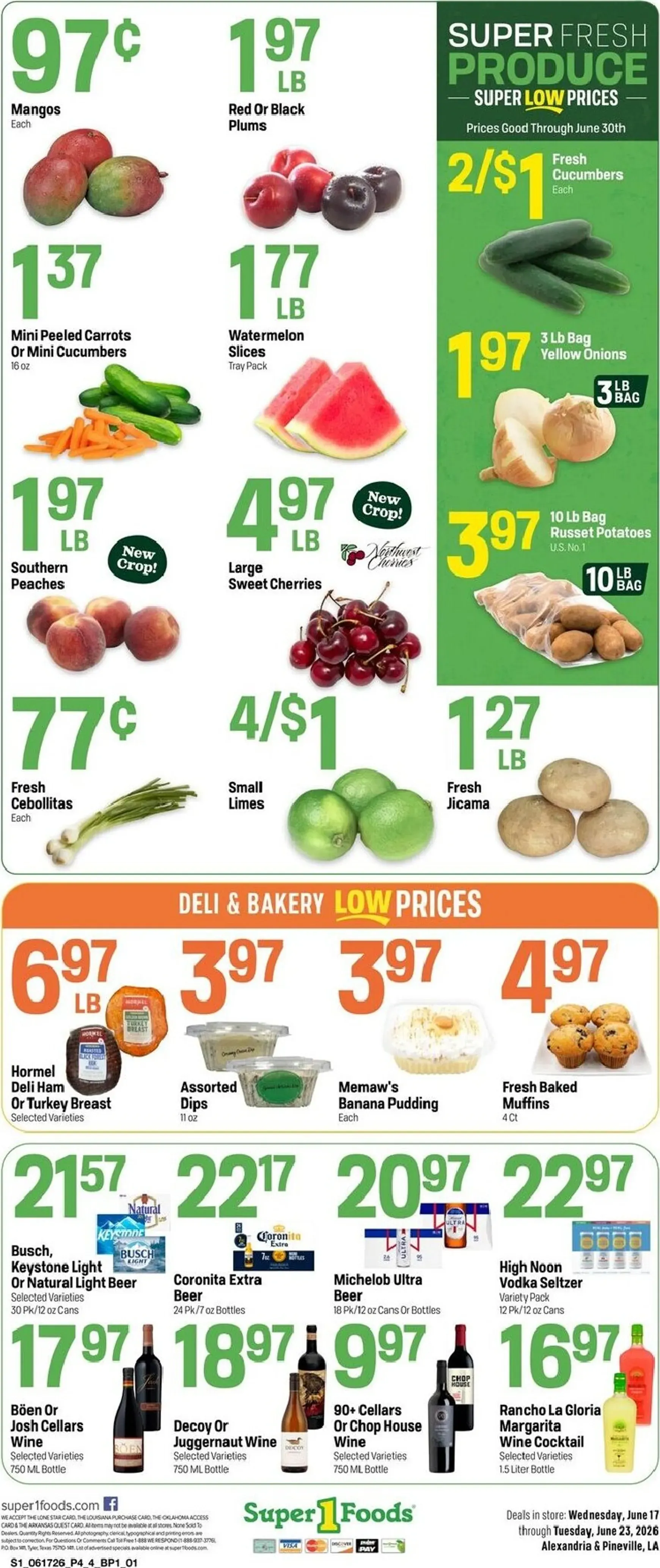 Weekly ad Current Super 1 Foods leaflet valid from Wednesday 06/17/2026 to Tuesday 06/23/2026 from June 17 to June 23 2026 - Page 4