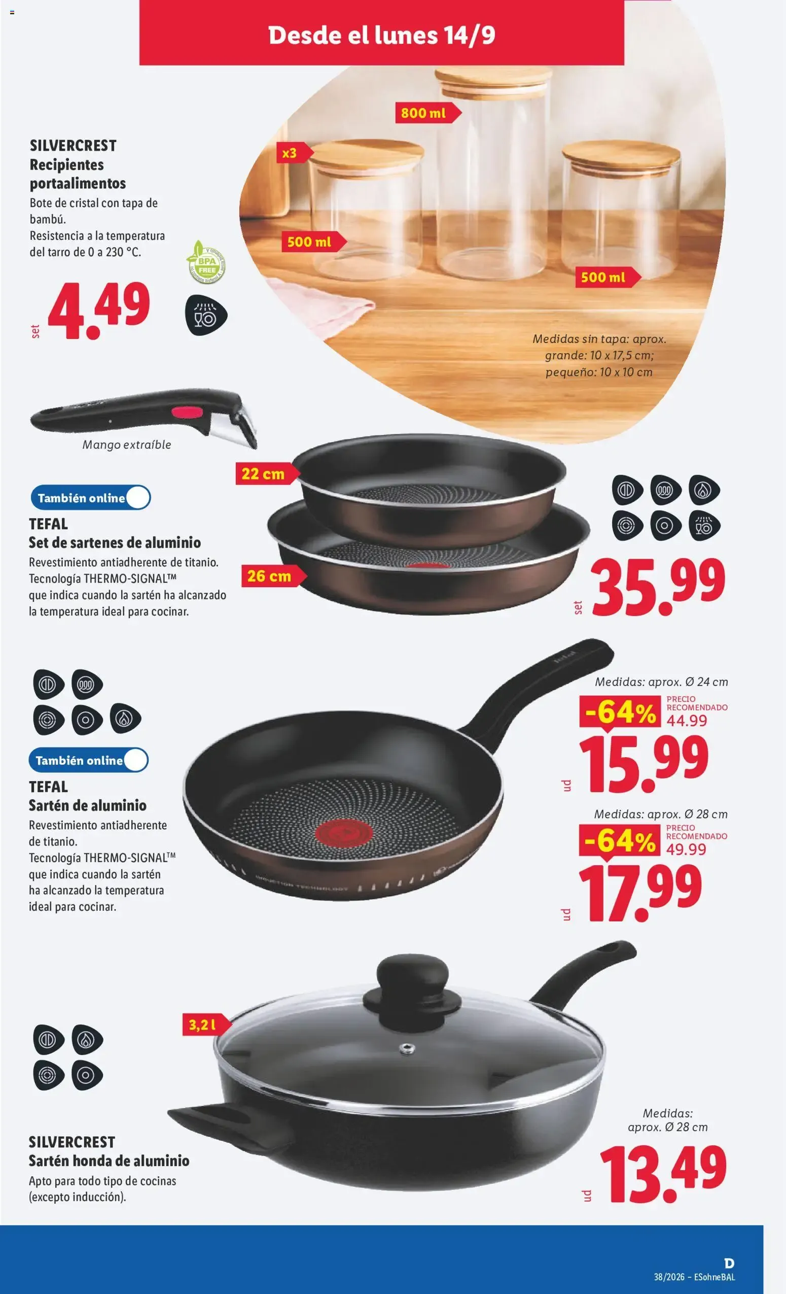Catálogo de Lidl folleto de bazar del 14/09/2026 | Ofertas 14 de septiembre al 20 de septiembre 2026 - Página 9