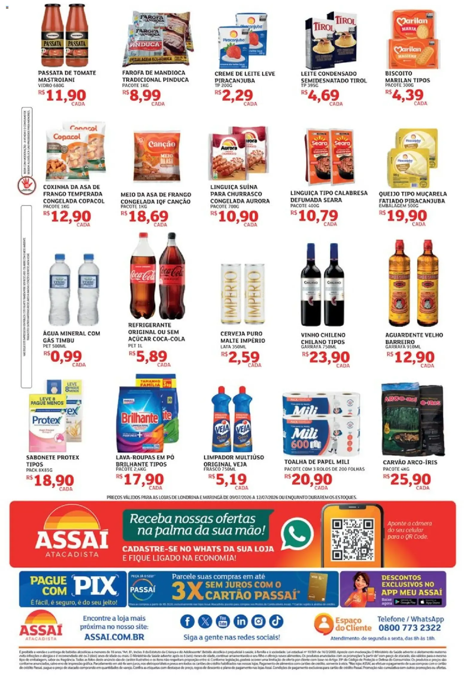 Encarte de Assaí Atacadista ofertas - PR de 09/07/2026 | Promoções Online 9 de julho até 12 de julho 2026 - Pagina 2