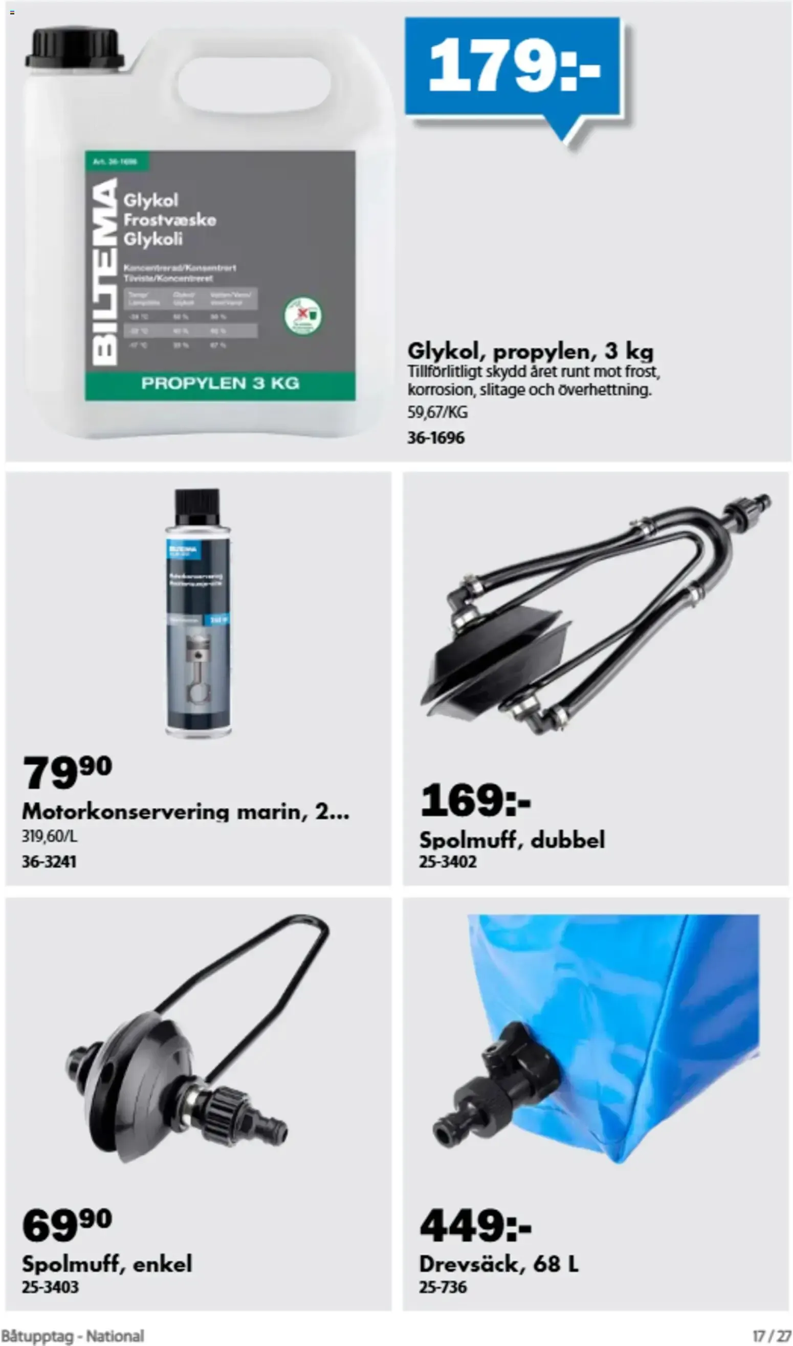 Biltema erbjudanden Båtupptag från 01/09/2026 - 30/09/2026 > Reklamblad nuvarande rabatter från 1 september till 30 september 2026 - Reklamblad sidor 18