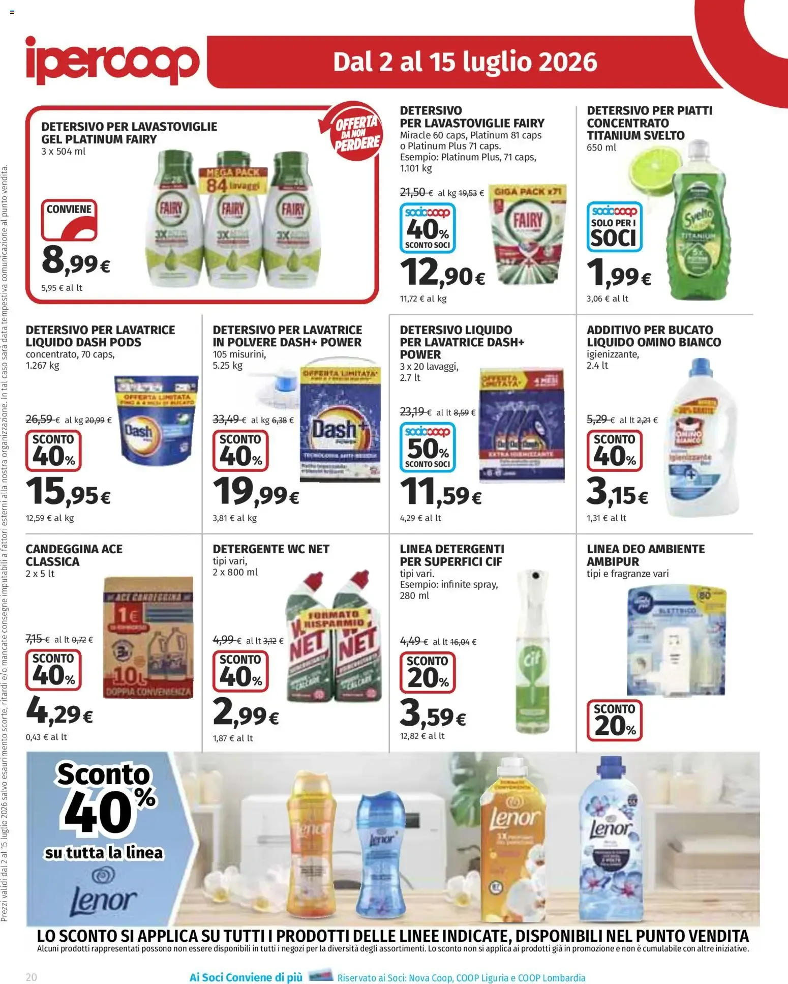 Anteprima volantino Ipercoop dal 02/07/2026 - nuovo offerte da 2 luglio a 15 luglio di 2026 - Pagina del volantino 20