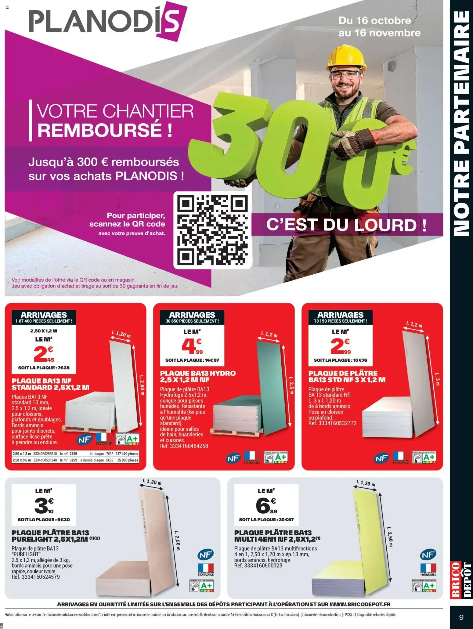 Brico Dépôt - l'anniv à prix dépôt à partir du 16/10/2026 - promo en ligne du 16 octobre au 29 octobre 2026 - Catalogue page 9