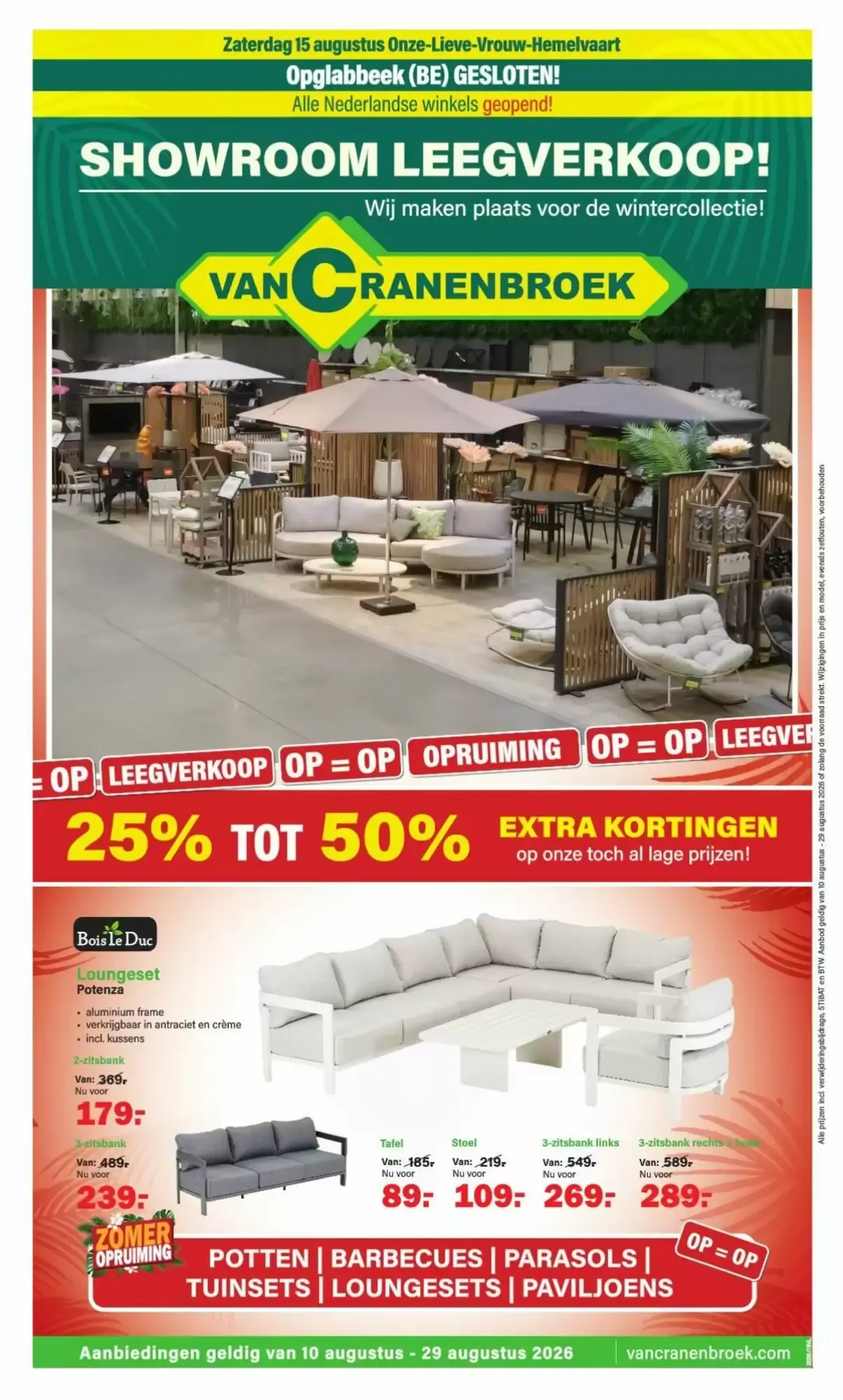 Showroom Leegverkoop Van Cranenbroek