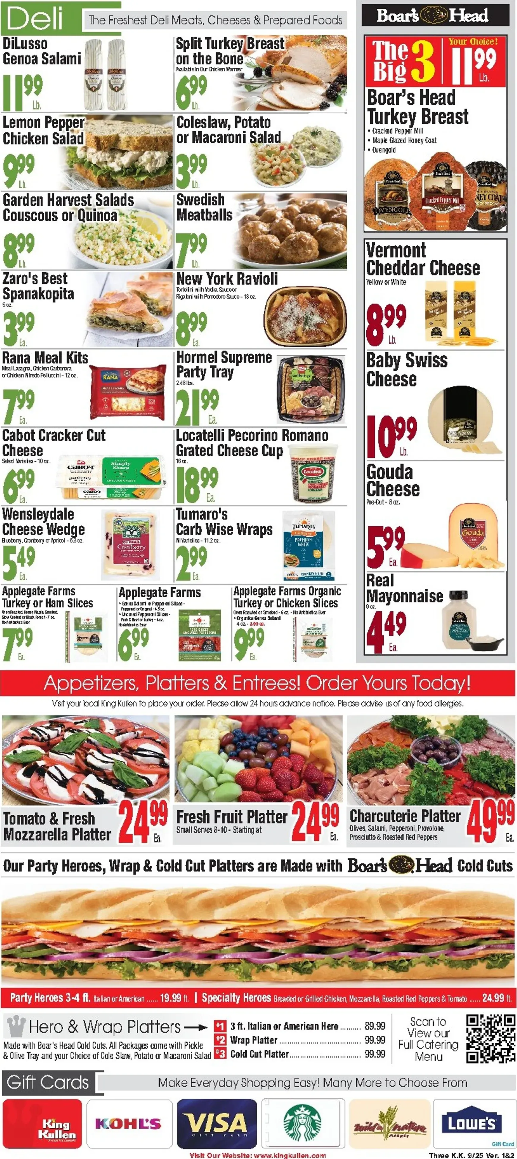 Weekly ad Current King Kullen leaflet valid from Friday 09/25/2026 to Thursday 10/01/2026 from September 25 to October 1 2026 - Page 3