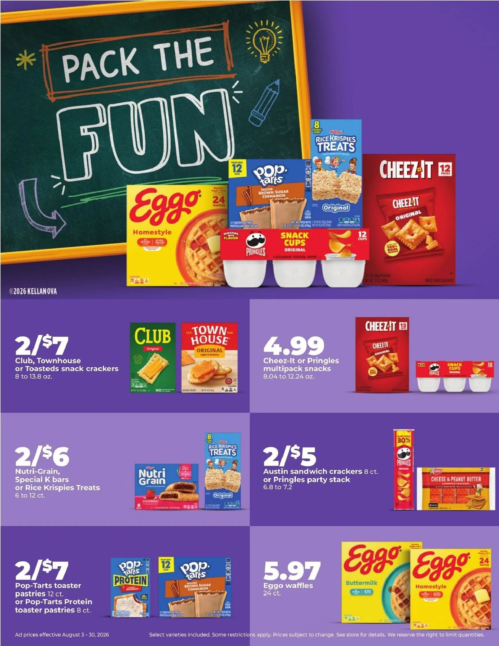 Weekly promotion Current Hy Vee August leaflet valid from Monday 08/03/2026 to Sunday 08/30/2026 spanning from August 3 to August 30 2026 - Page 11 for Catalogue 365