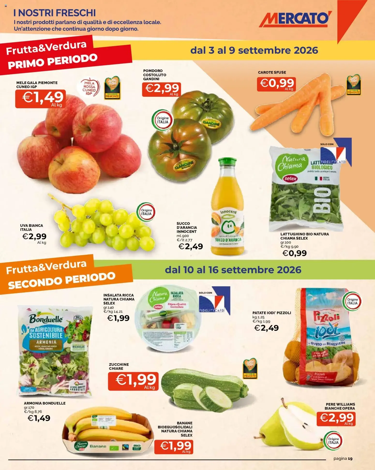 Mercatò volantino dal 03/09/2026 - online Offerte da 3 settembre a 16 settembre di 2026 - Pagina del volantino 19