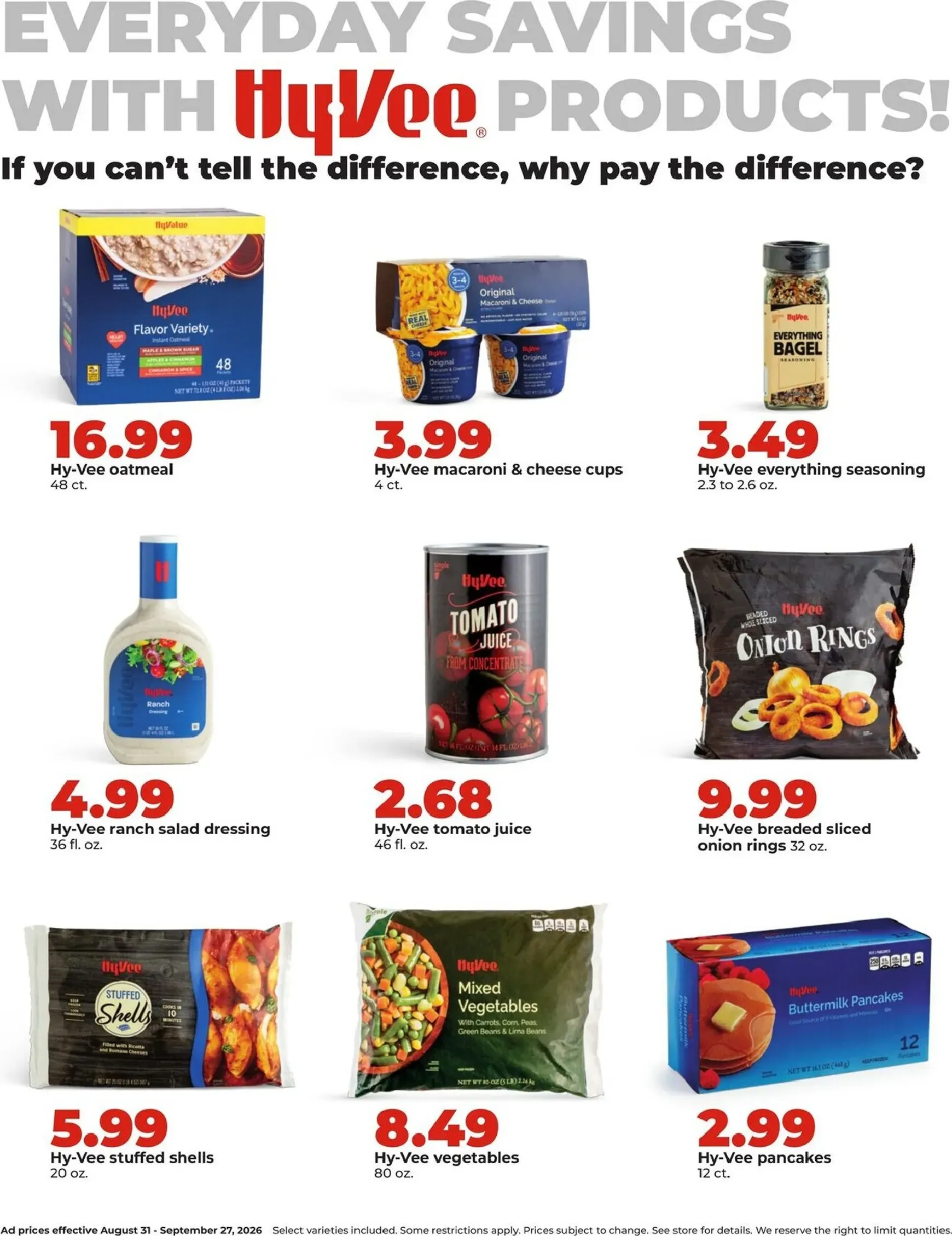Weekly ad Current Hy Vee - September leaflet valid from Monday 08/31/2026 to Sunday 09/27/2026 from August 31 to September 27 2026 - Page 17