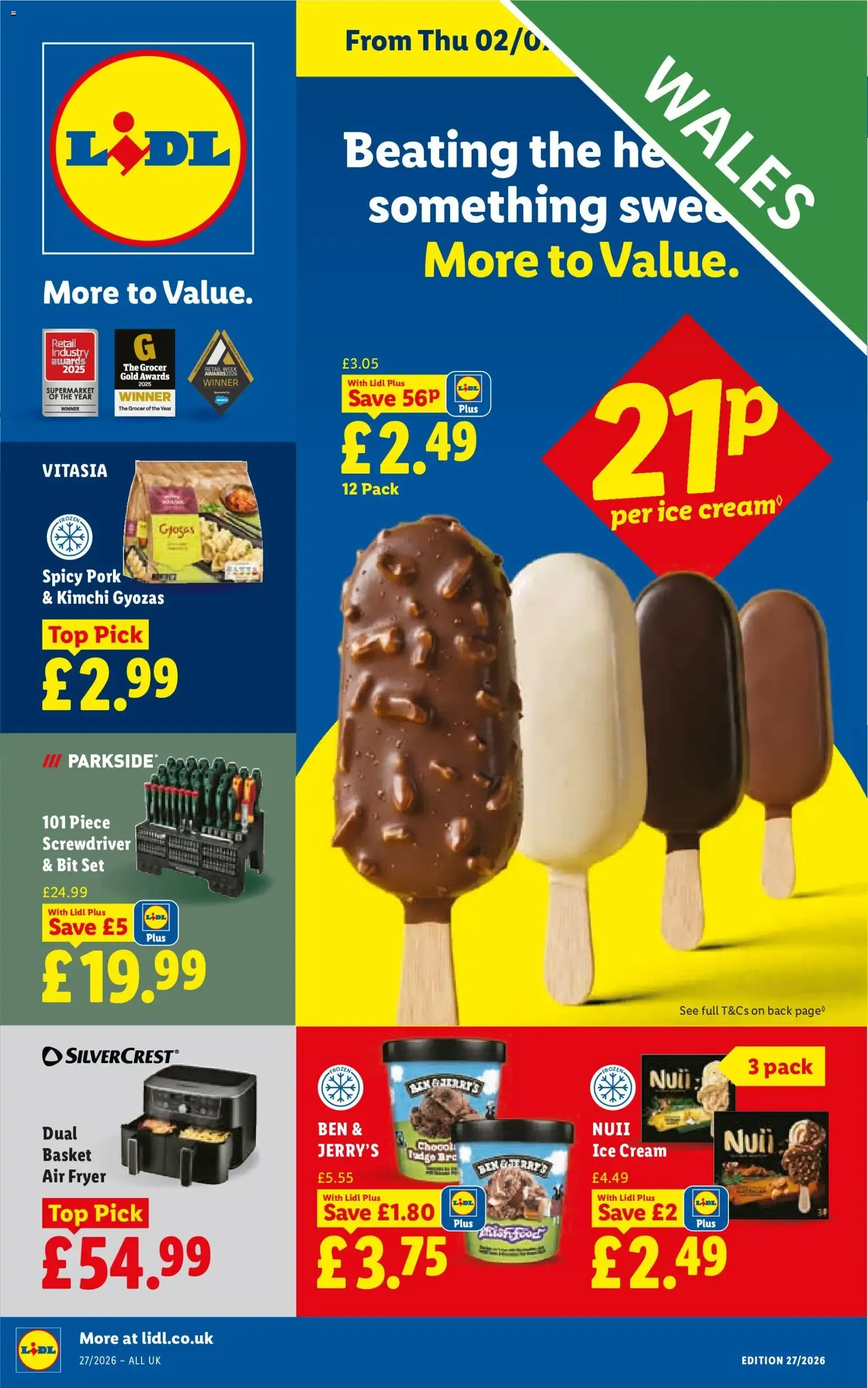 Beating the heat with something sweet - More to Value (Lidl Wales) from 2 July to 8 July 2026 - Catalogue Page 1