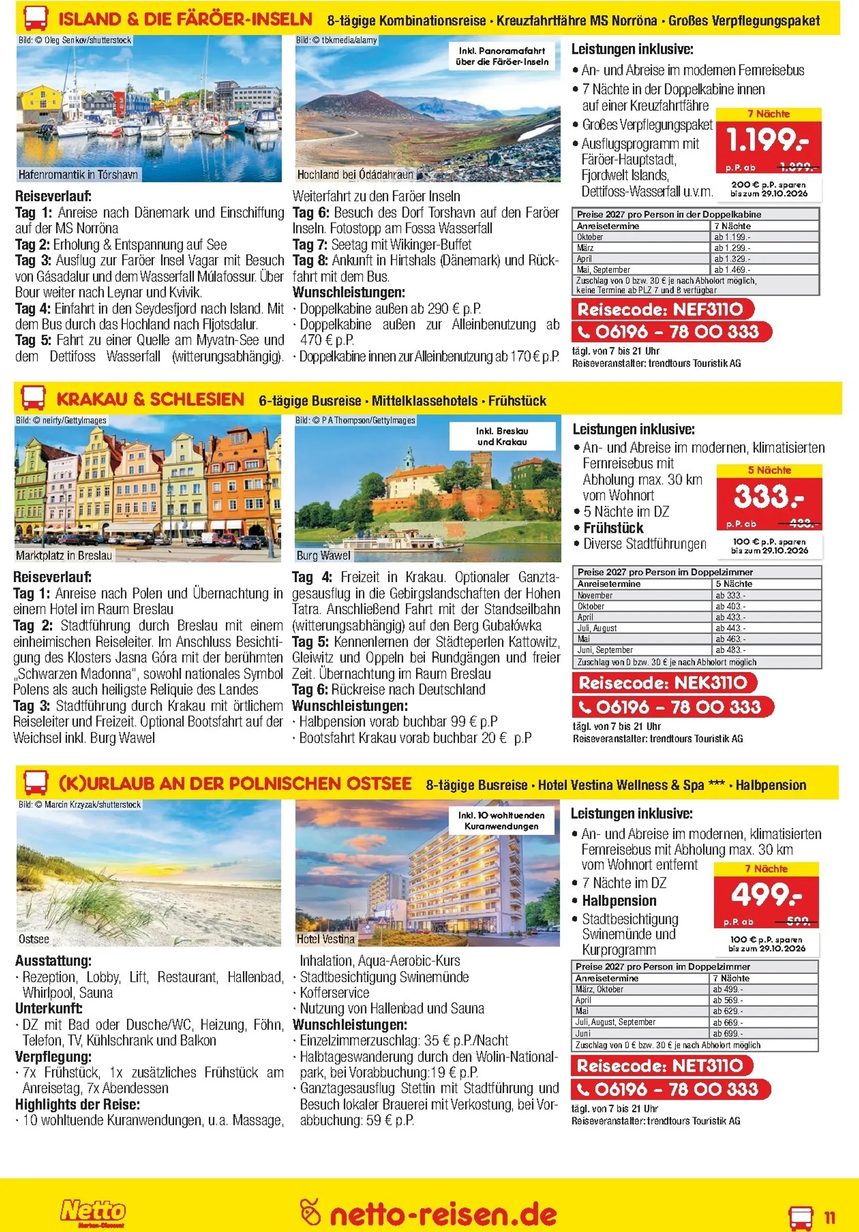 Netto Marken Discount - Reisen Prospekt – von Donnerstag 01.10.2026 bis Samstag 31.10.2026 von 1. Oktober bis 31. Oktober 2026 - Prospekt seite 11