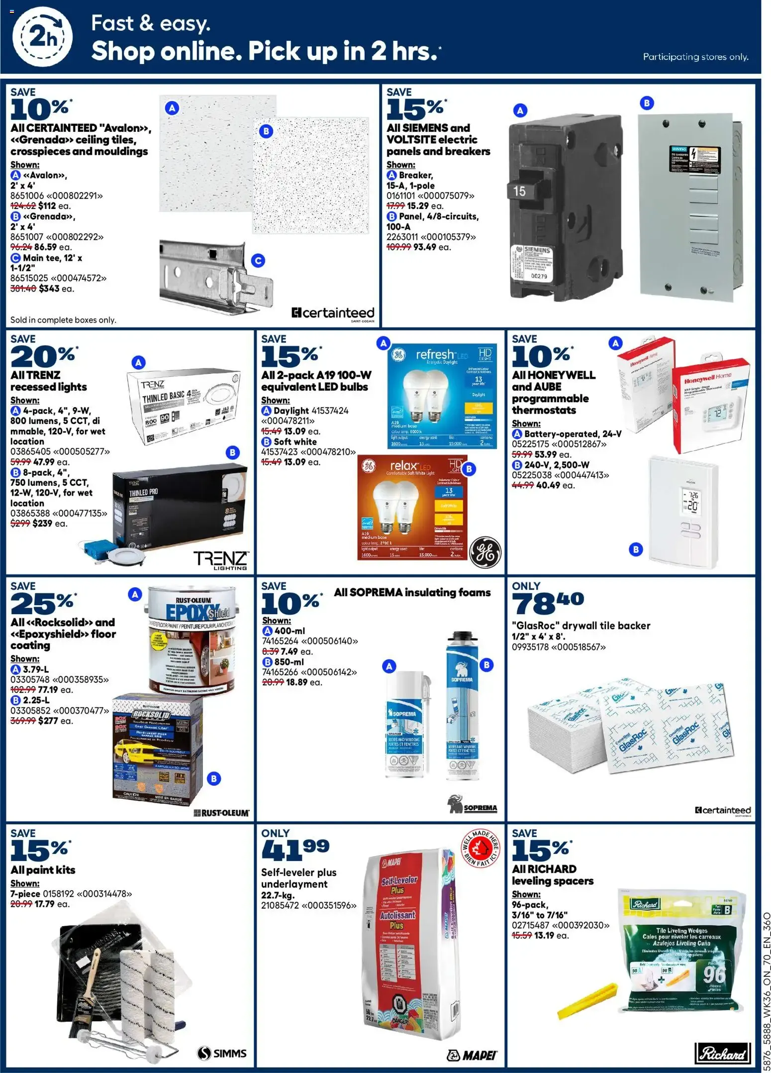 Rona weekly flyer from Oct 1, 2026 > weekly specials & deals from October 1 to October 14 2026 - flyer page 16