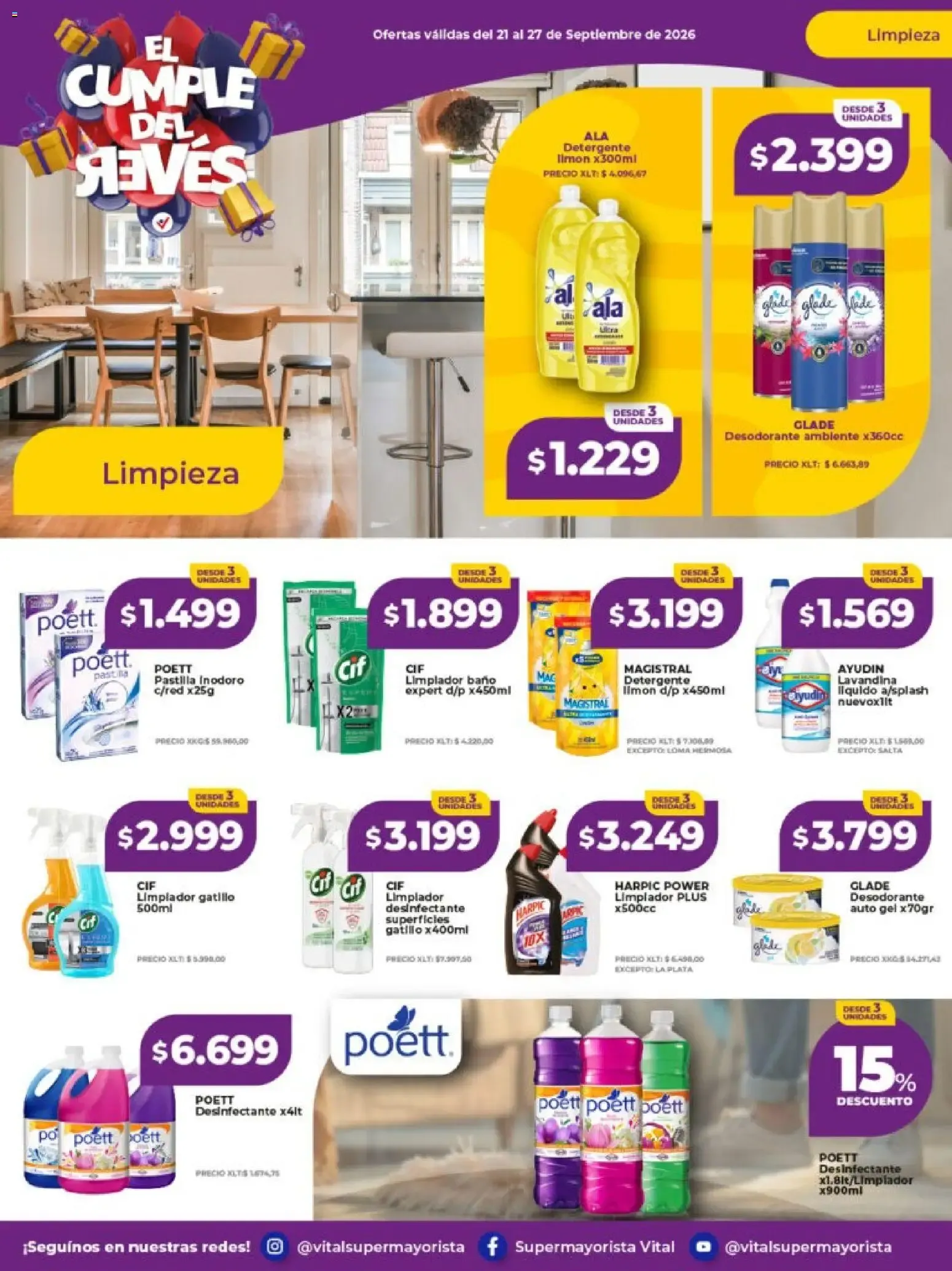 Ofertas de Vital Supermayorista - El Cumple del Jueves 21 de septiembre al 27 de septiembre 2026 - Página 12 del catálogo