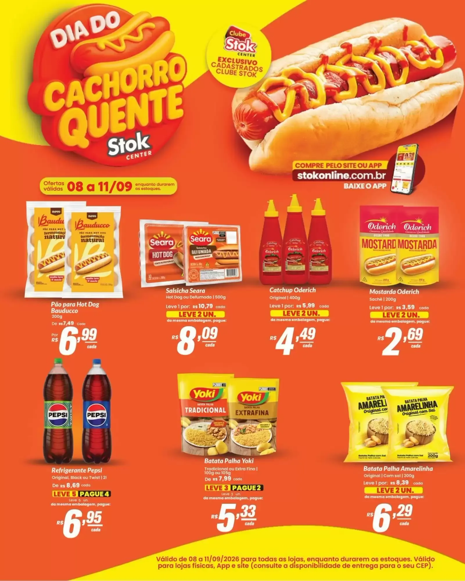 Encarte de DIA DO CACHORRO QUENTE Stok CENTER 8 de setembro até 11 de setembro 2026 - Pagina 1