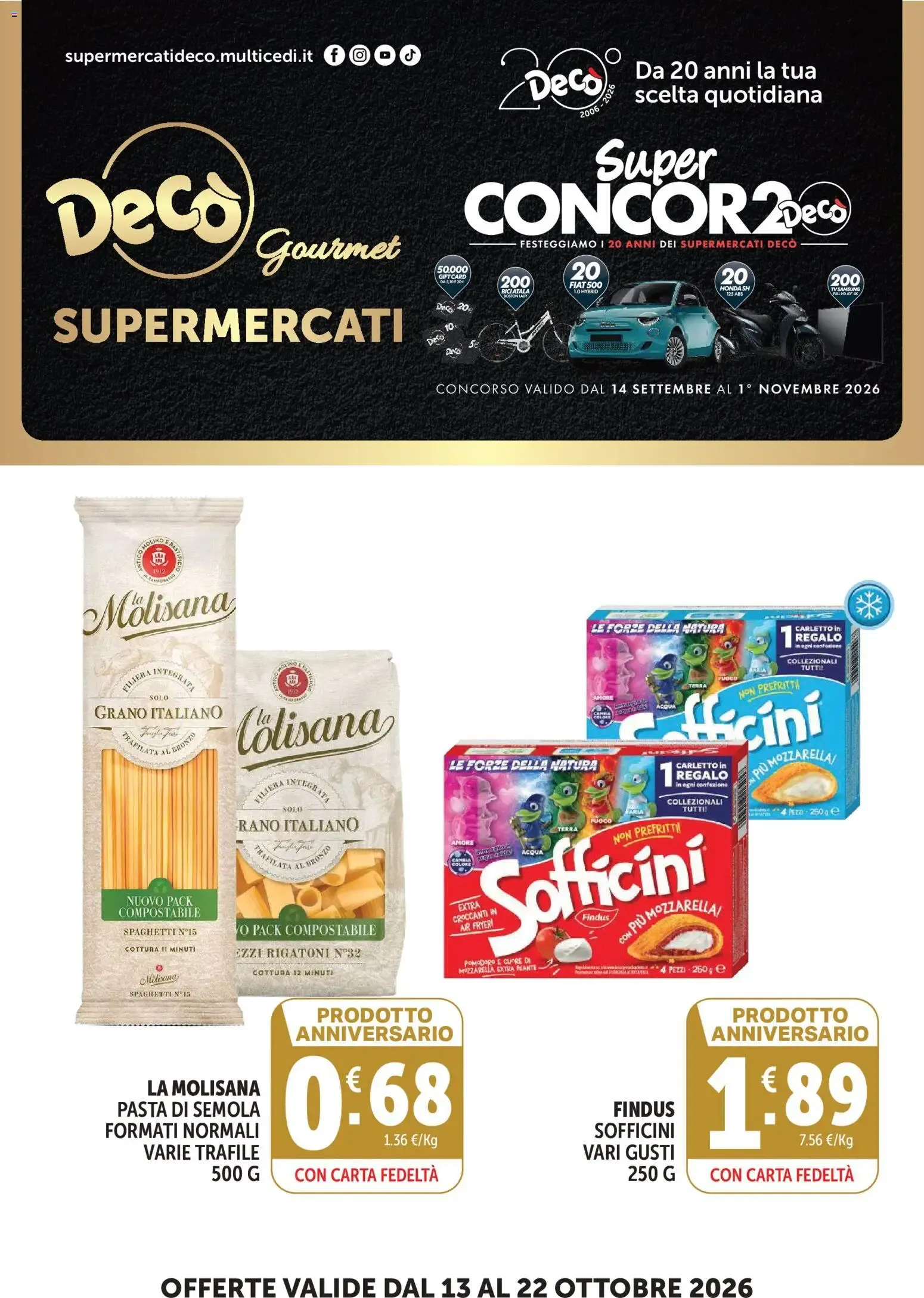 Nuovo Decò volantino Gourmet dal 13/10/2026 > offerte anteprima 🛍️ da 13 ottobre a 22 ottobre di 2026 - Pagina del volantino 1