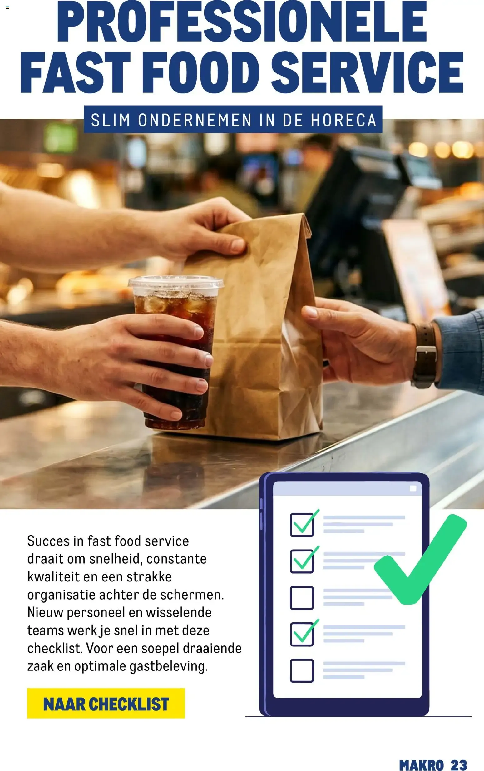 MAKRO HORECA MAGAZINE - FAST FOOD SERVICE van 15 juli tot 31 december 2026 - Folder pagina 23