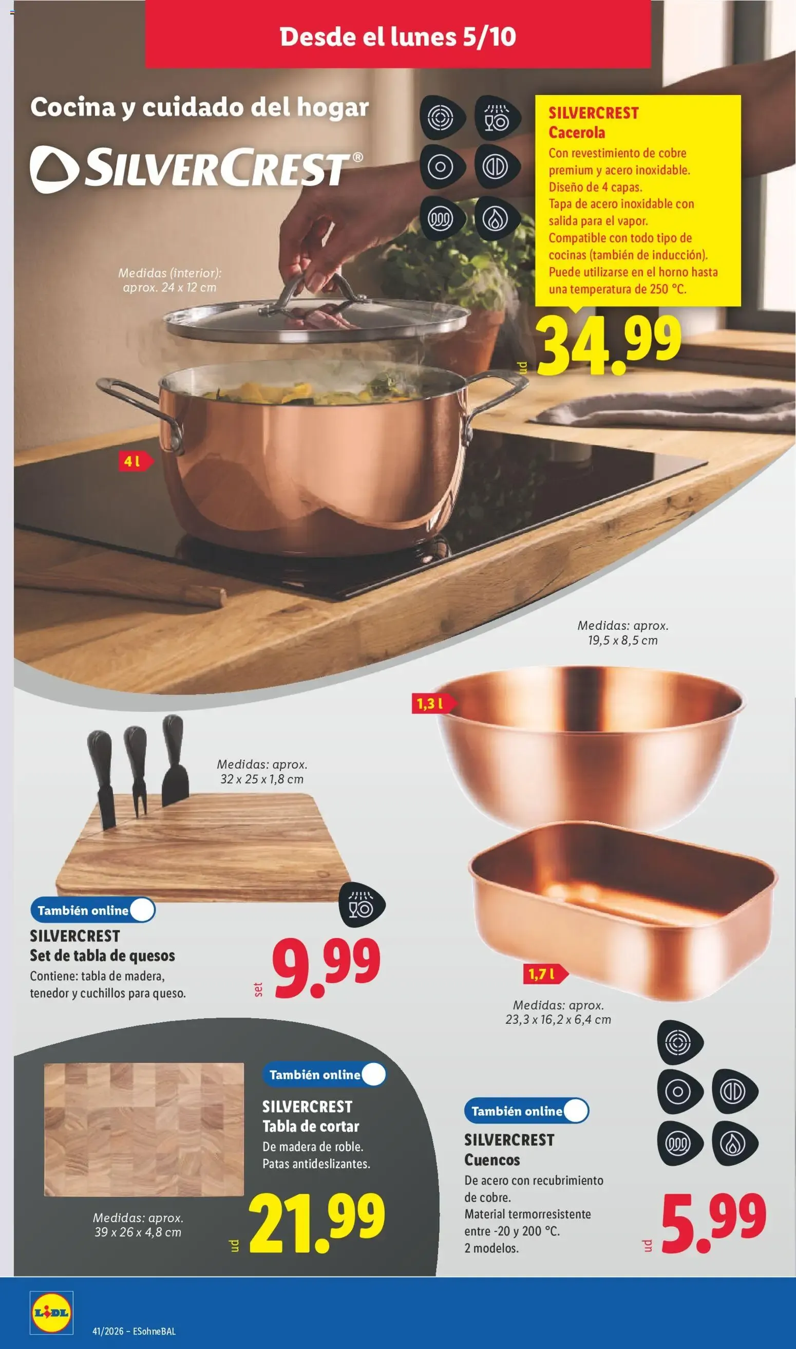 Catálogo de Lidl folleto de bazar del 05/10/2026 | Ofertas 5 de octubre al 11 de octubre 2026 - Página 10