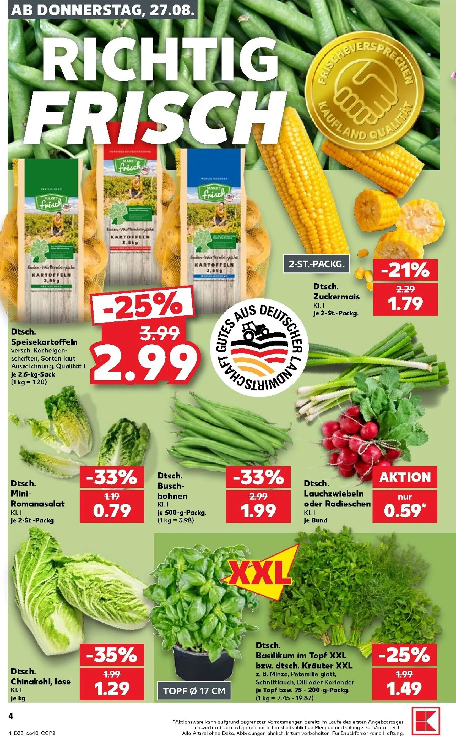 Kaufland Prospekt nächste Woche – von Donnerstag 27.08.2026 bis Mittwoch 02.09.2026 von 27. August bis 2. September 2026 - Prospekt seite 4
