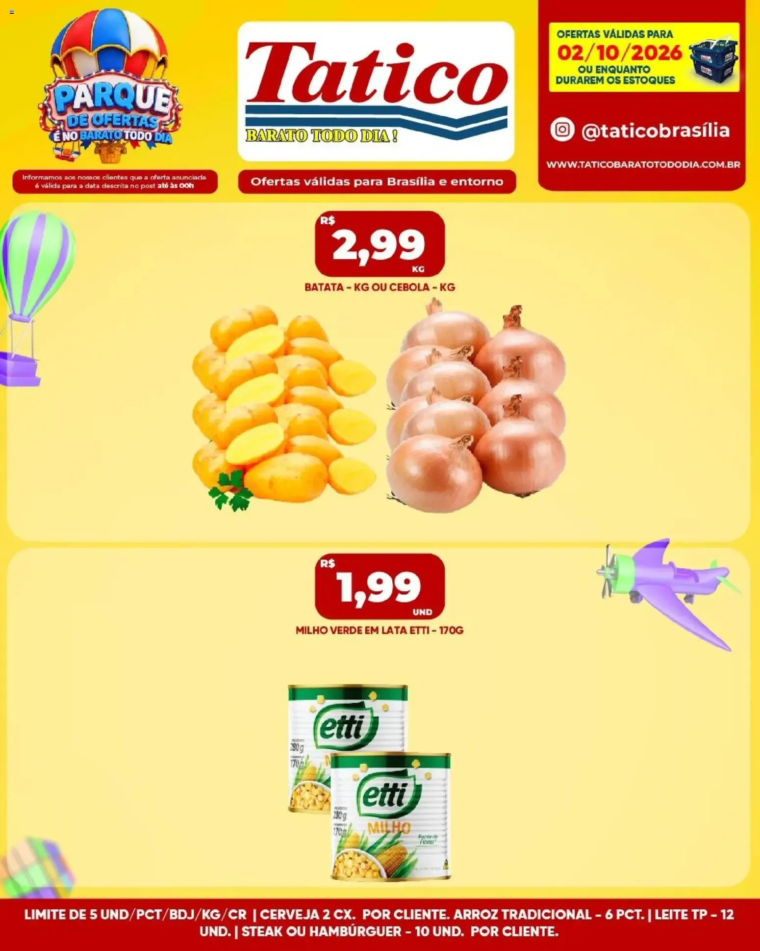 Encarte de Tatico ofertas do Dia de 02/10/2026 | Promoções Online 2 de outubro até 2 de outubro 2026 - Pagina 1