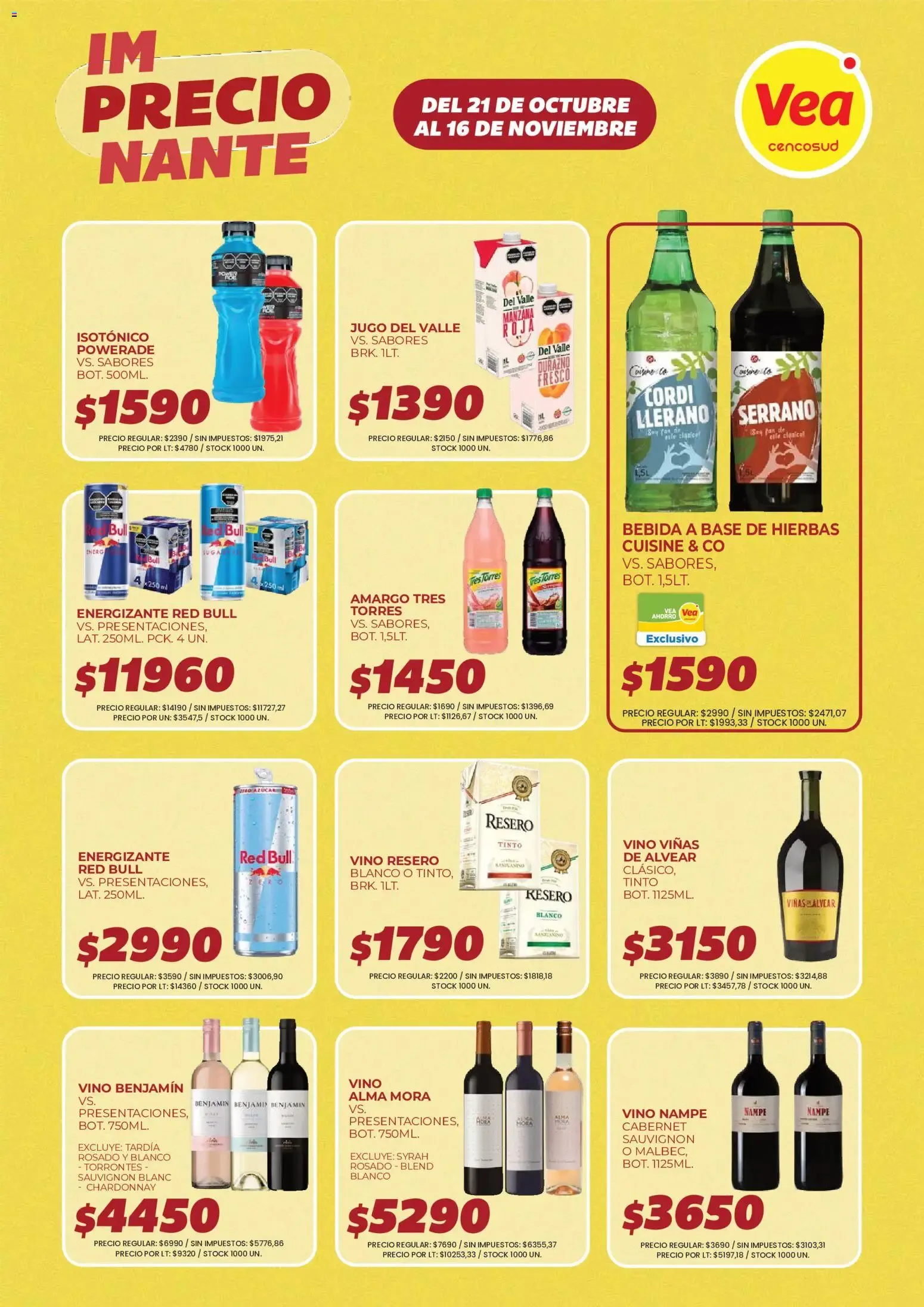 Ofertas de Vea - ImPRECIOnante Cuyo del 21/10/2026 - 16/11/2026 21 de octubre al 16 de noviembre 2026 - Página 8 del catálogo