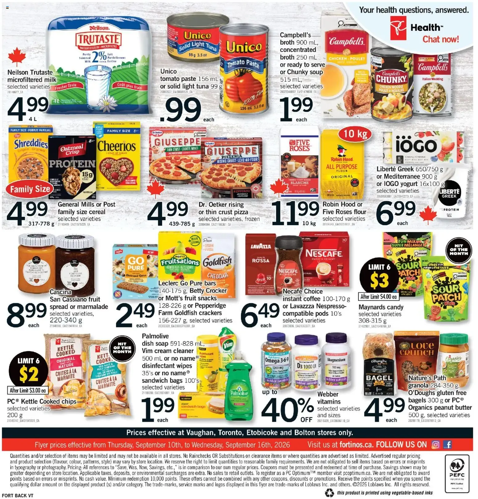 Fortinos weekly flyer / circulaire from Sep 10, 2026 > weekly specials & deals from September 10 to September 16 2026 - flyer page 2