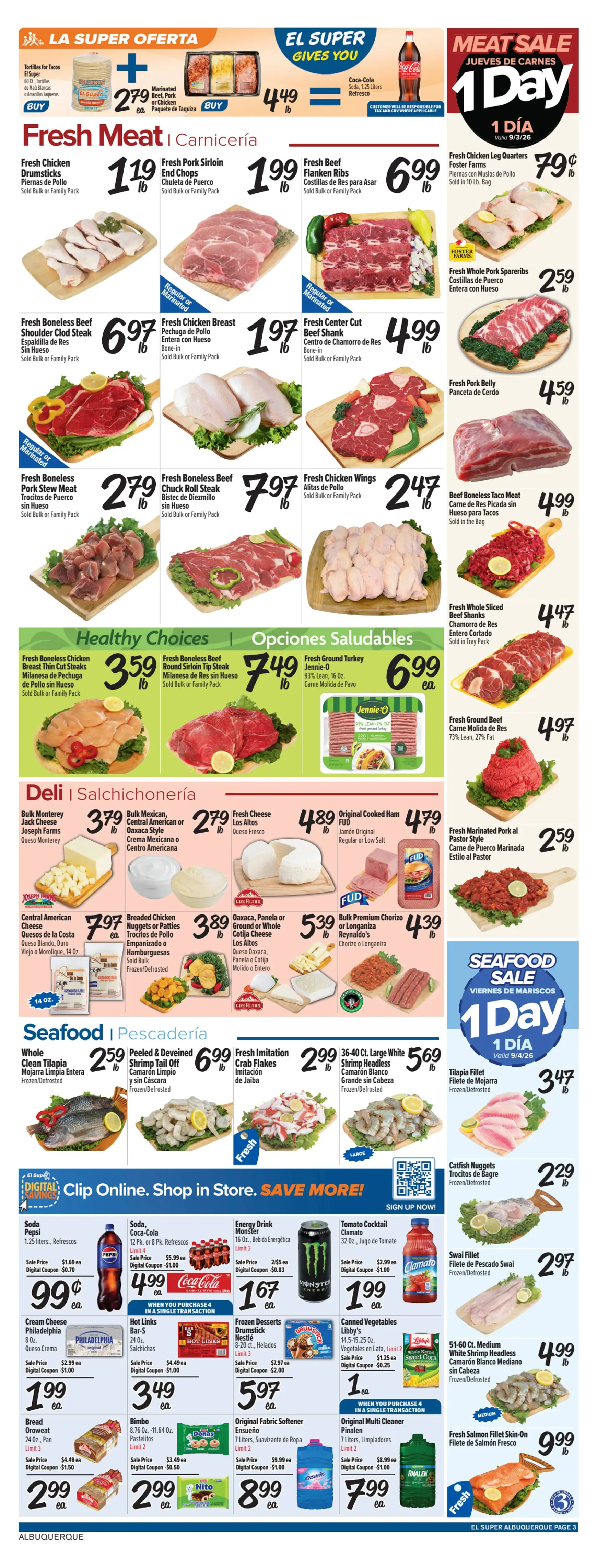 Weekly promotion El Super - Happy Labor Day & 4-Day Weekend Sale spanning from September 1 to September 8 2026 - Page 3 for Catalogue 365