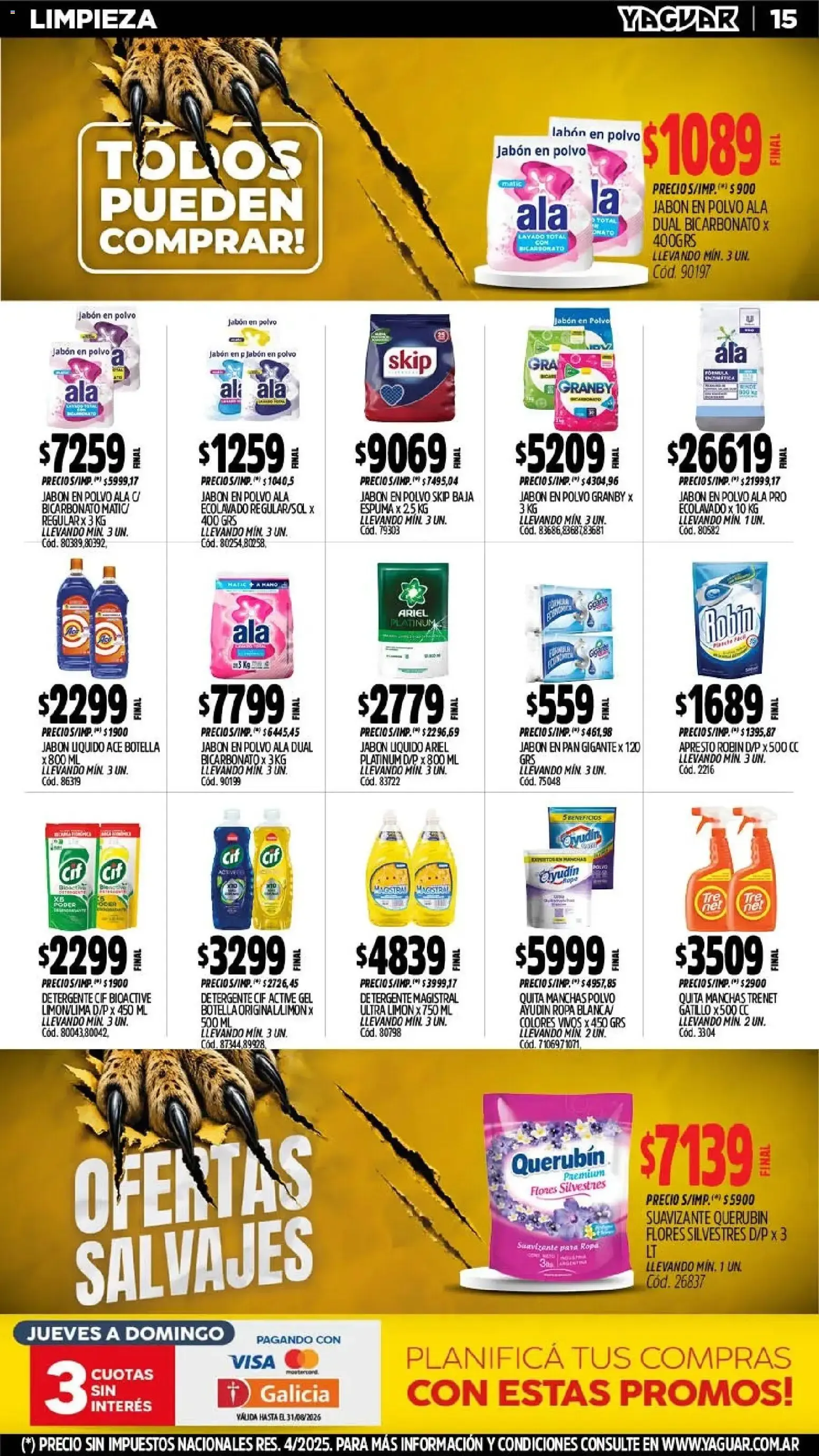 Ofertas de Yaguar - Oferta Semanal Santa Fé del 03/08/2026 - 09/08/2026 3 de agosto al 9 de agosto 2026 - Página 16 del catálogo