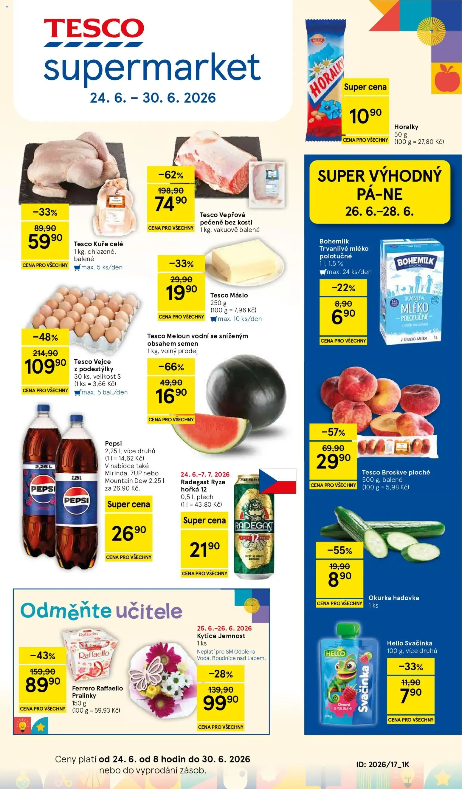 Tesco leták na tento + příští týden 24.06.2026 - 24. června 30. června 2026 - Page 1