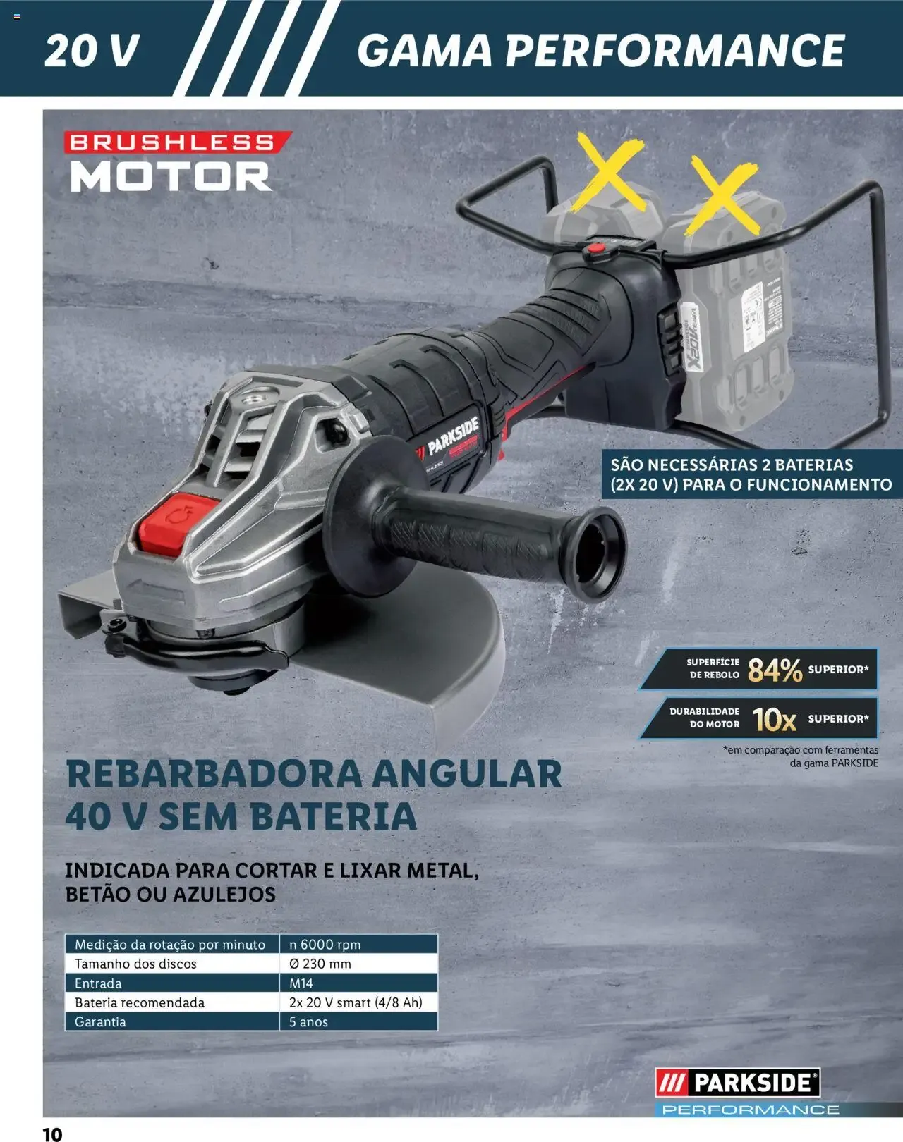 Folheto Lidl Parkside: Baterias e Ferramentas para todas as tarefas de 2 de fevereiro até 31 de dezembro 2026 - Pagina 10