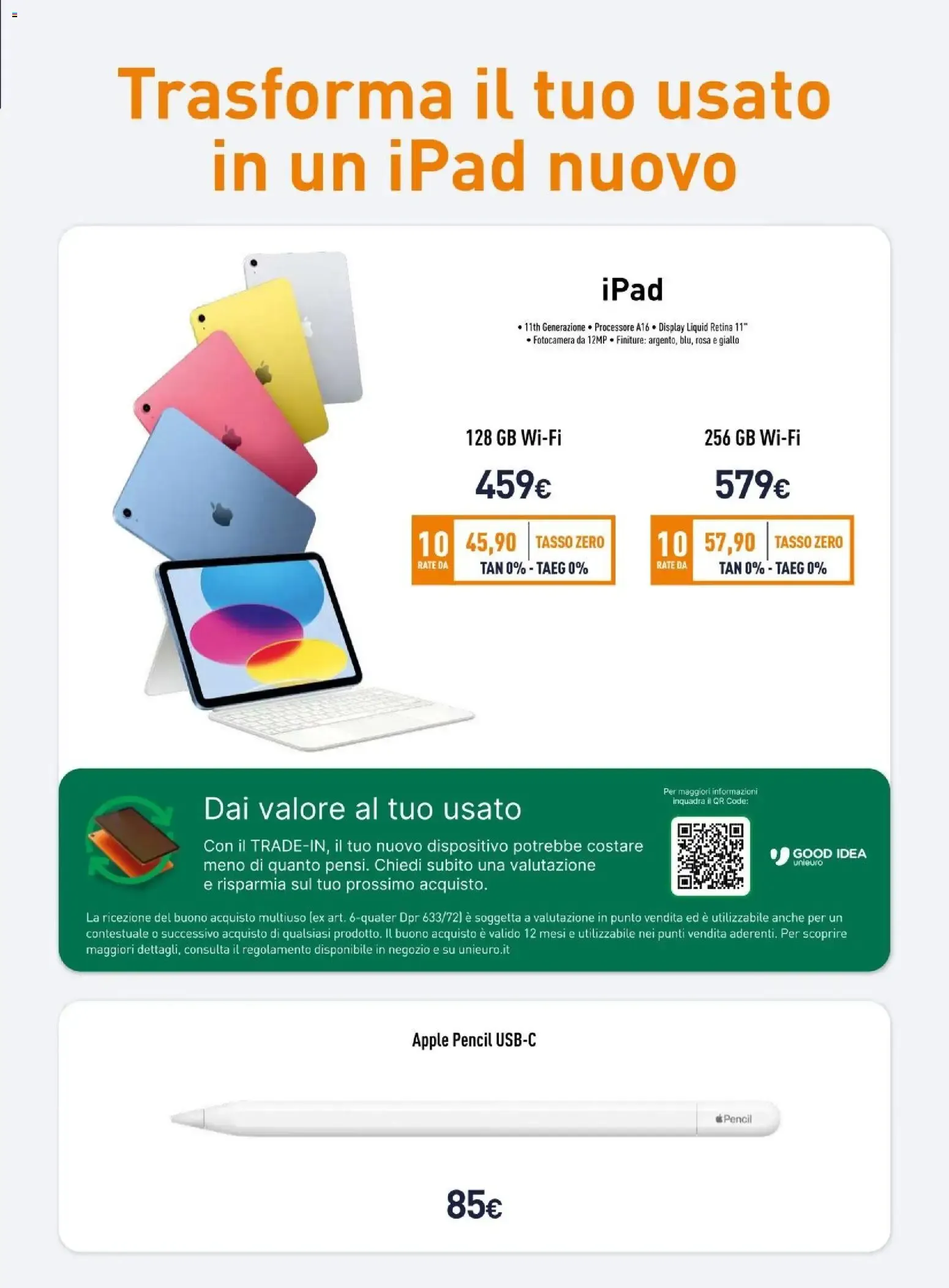 Nuovo Unieuro volantino Apple dal 18/09/2026 > offerte anteprima 🛍️ da 18 settembre a 24 settembre di 2026 - Pagina del volantino 13